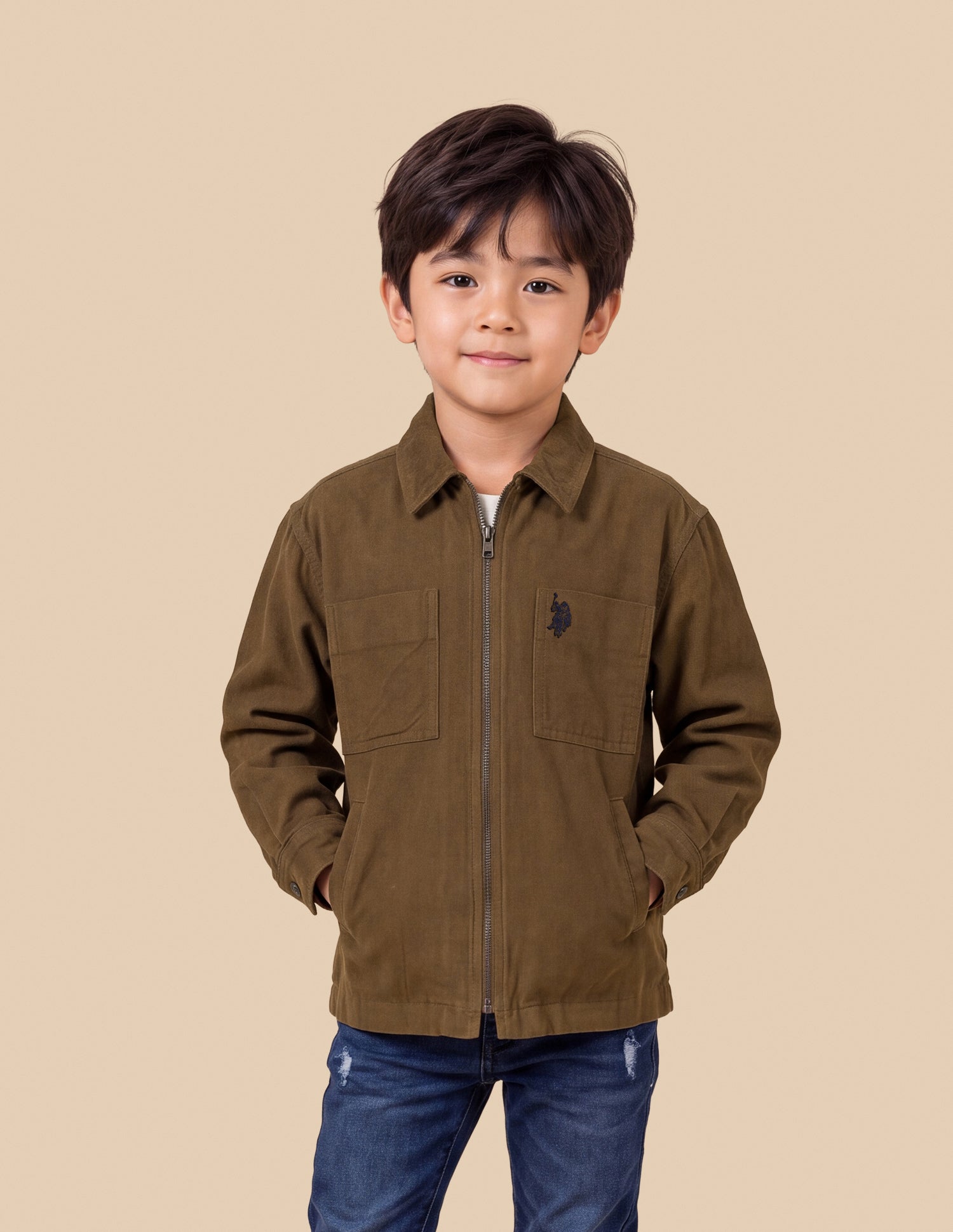 Boxy Fit Corduroy Shirt Mustard - U.S. Polo Assn. India | Large