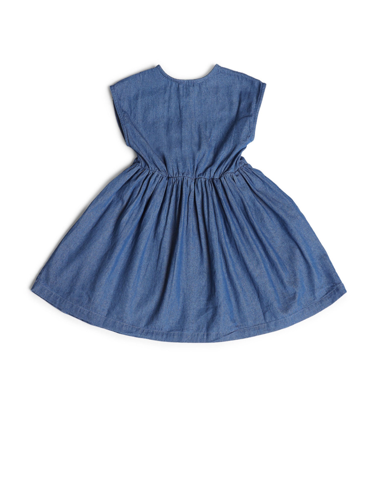 Girls Cotton Fit & Flare Dress Blue - U.S. POLO ASSN. | Large