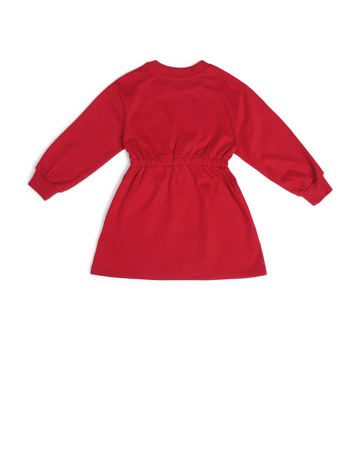 Girls Cotton A-line Dress Salsa Red - U.S. Polo Assn. India | Large