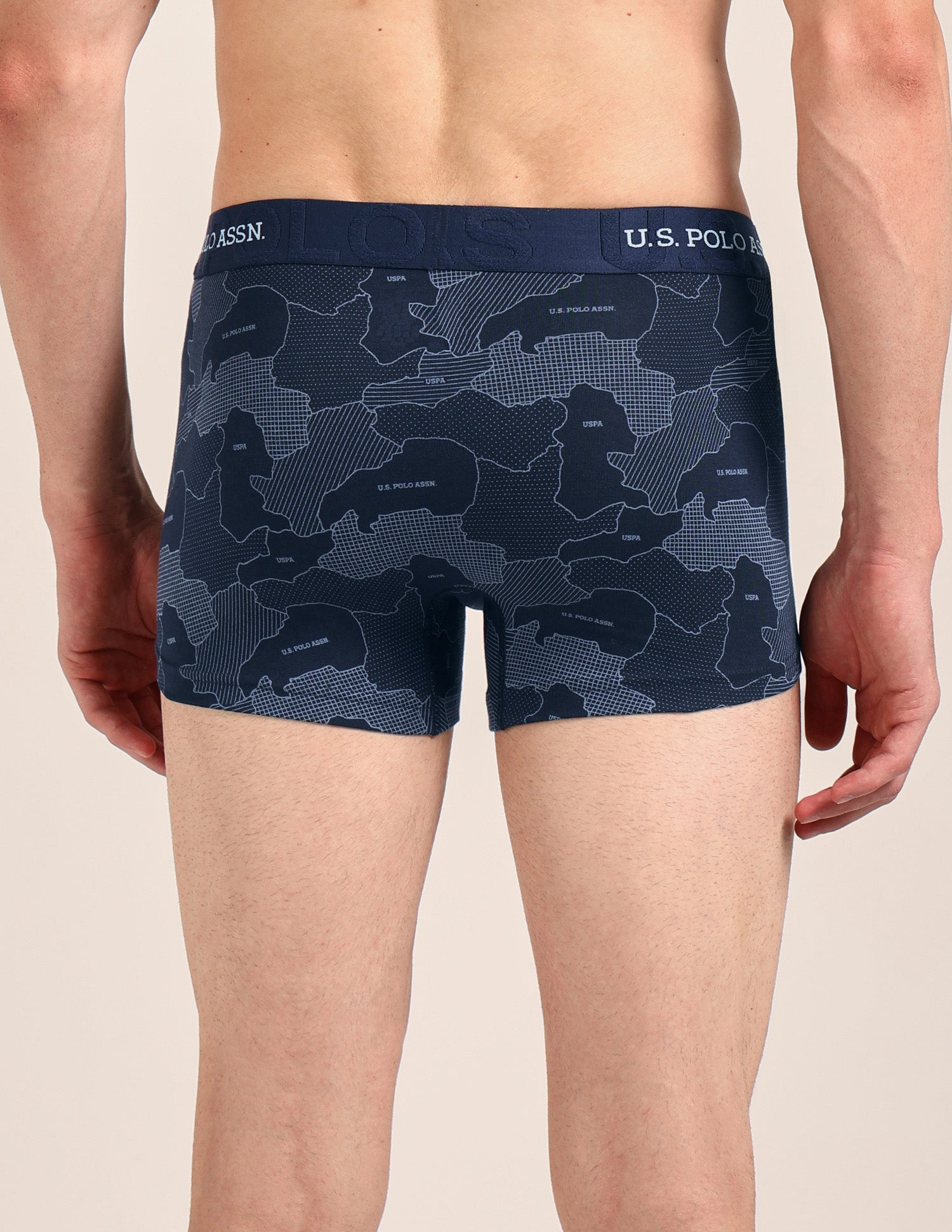 Printed Cotton Stretch Essential OET23 Trunk - Pack Of 2 Oceana/Bracken - U.S. Polo Assn. India | Large