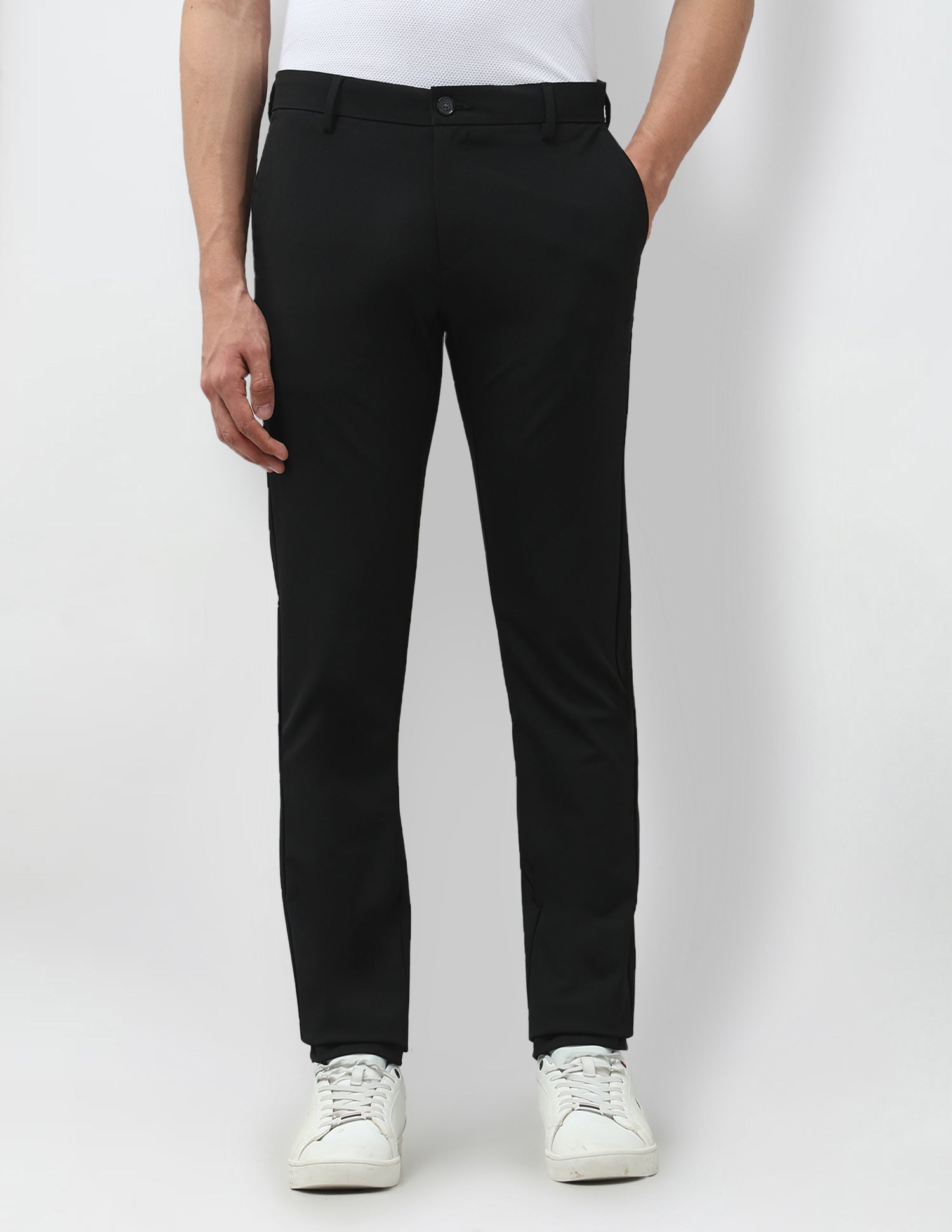 Mid Rise Satin Trousers Black - U.S. POLO ASSN. | Large