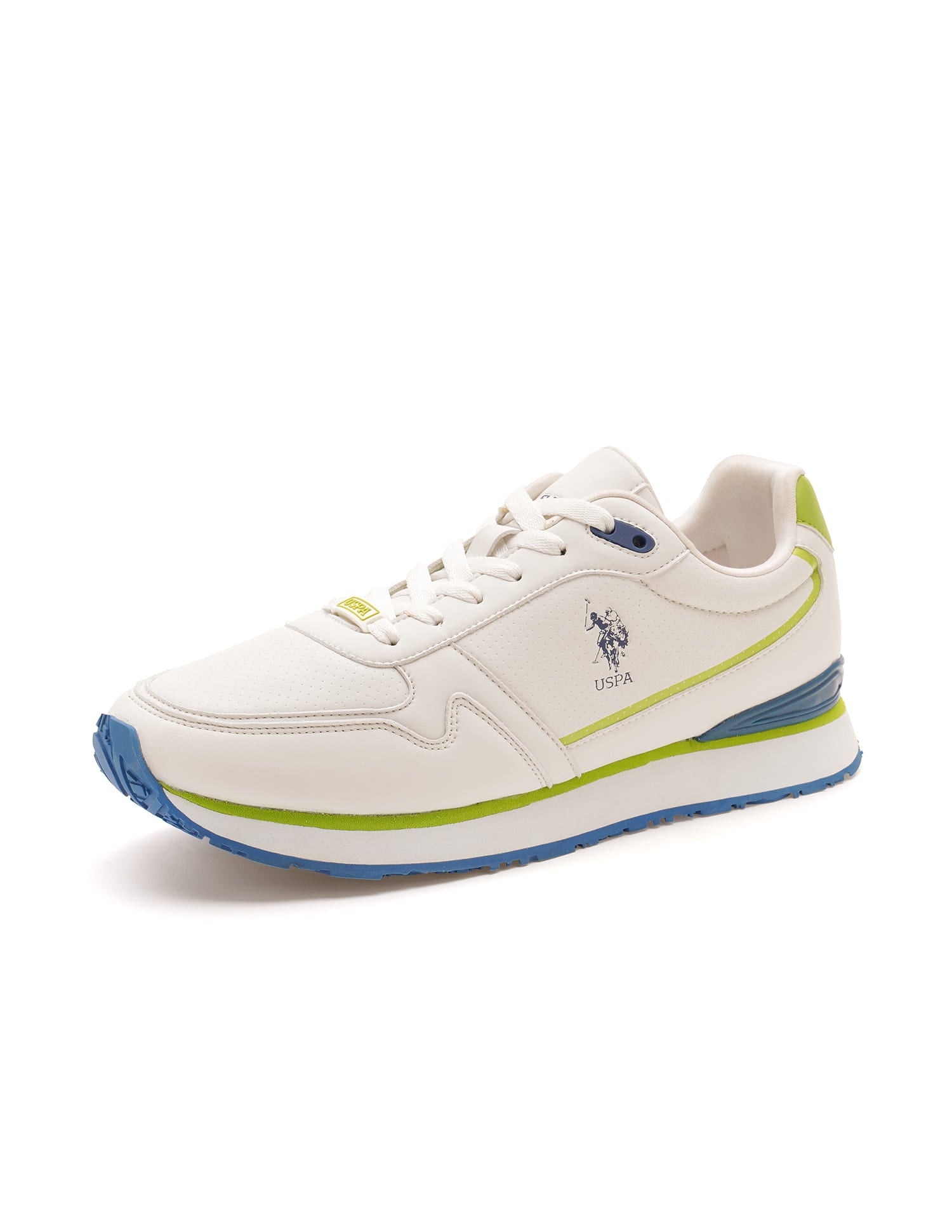 Men Lowen 2.0 Solid Sneakers Off White - U.S. Polo Assn. India | Large