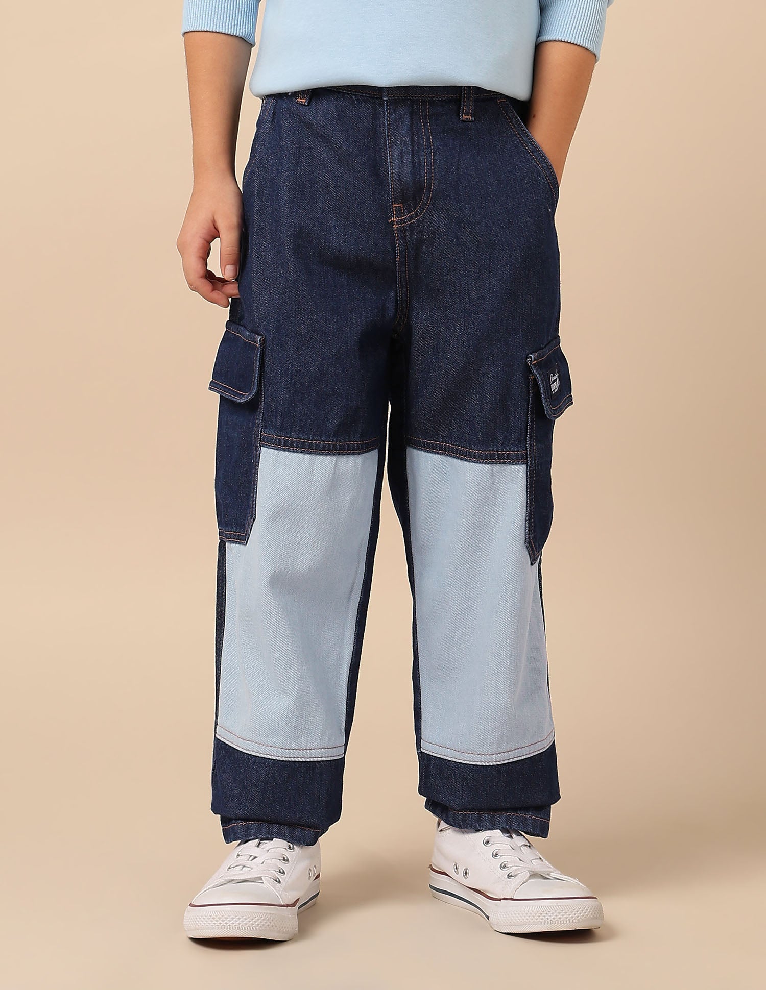 Boys Baggy Fit Mid Rise Jeans Blue - U.S. POLO ASSN. | Large