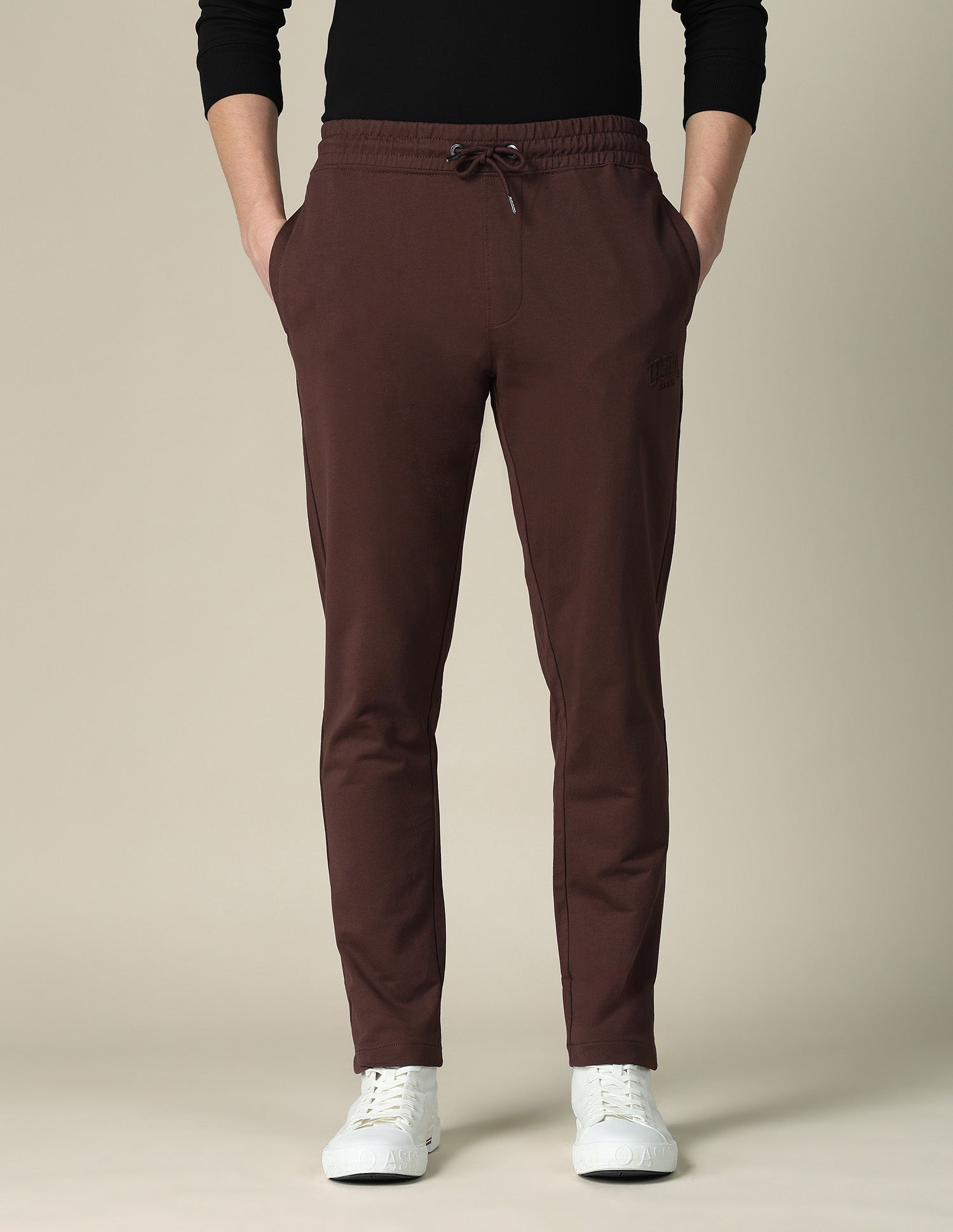 Mid Rise Regular Fit Track Pants Choco - U.S. POLO ASSN. | Large