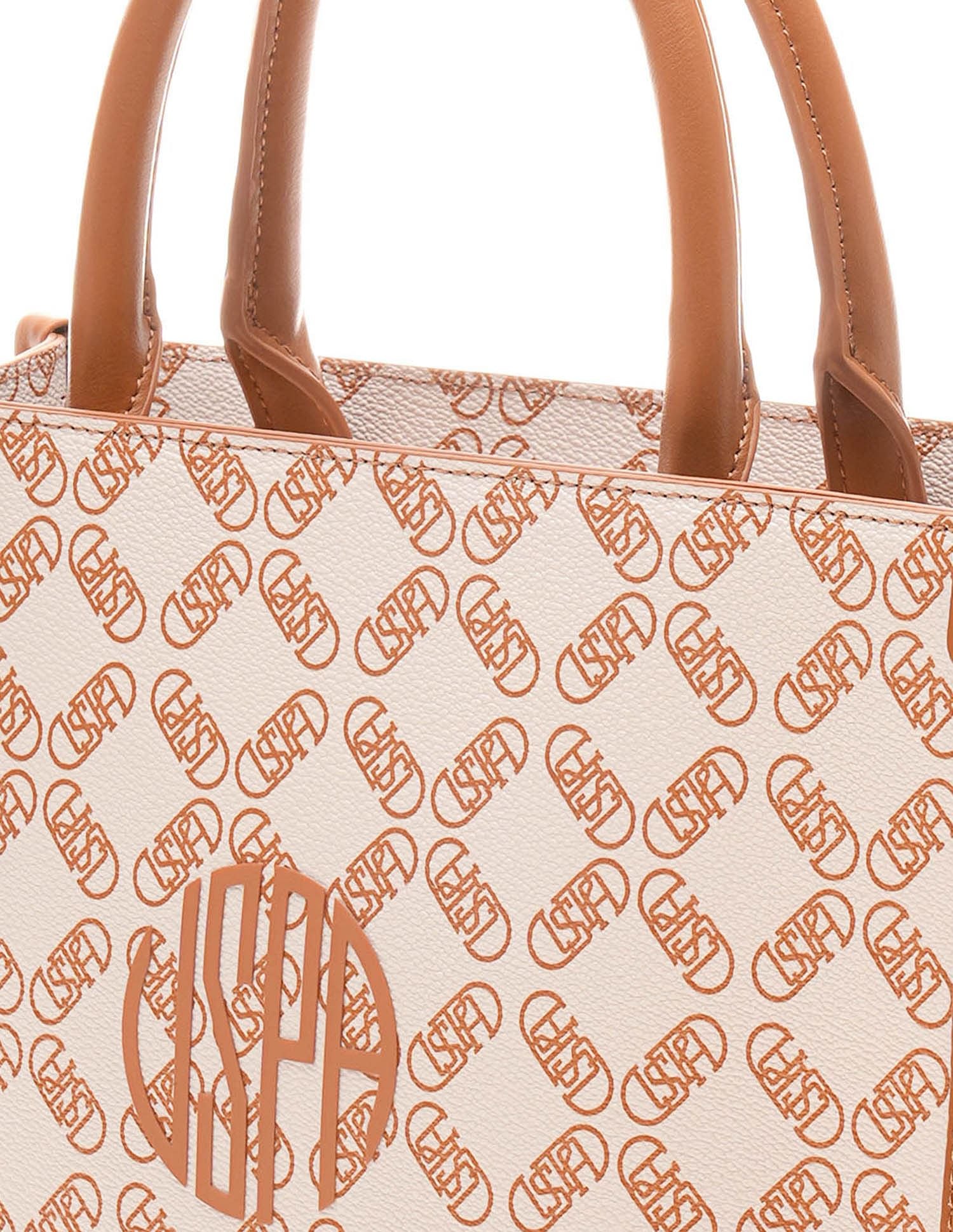 Kate Monogram Tote Bag Off White - U.S. POLO ASSN. | Large