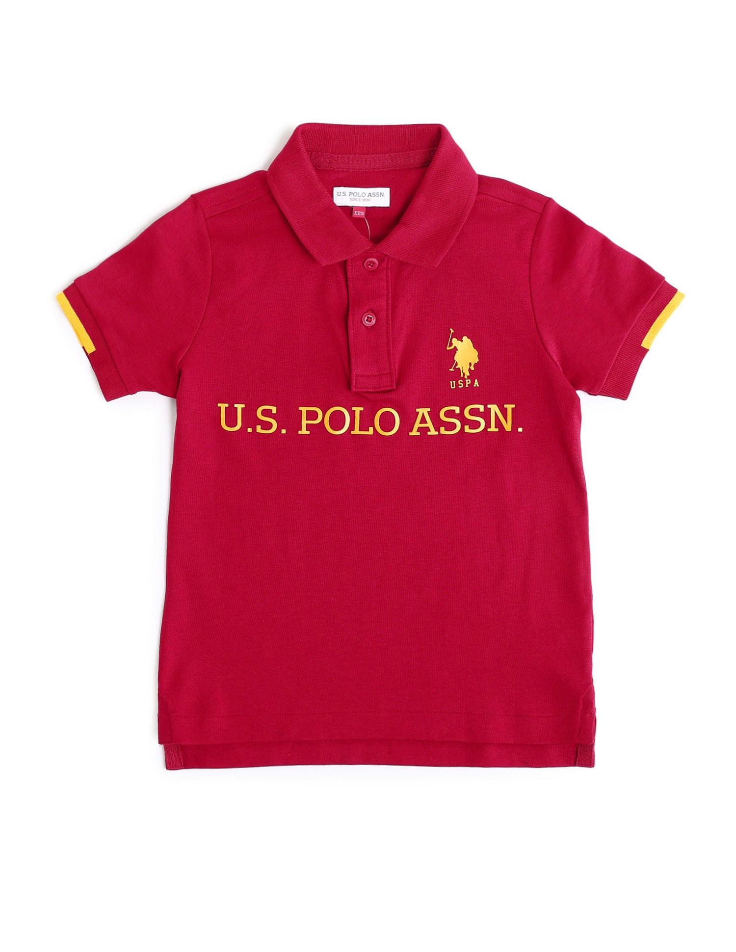 Regular fit Printed Polo Shirt Maroon - U.S. POLO ASSN. | Large