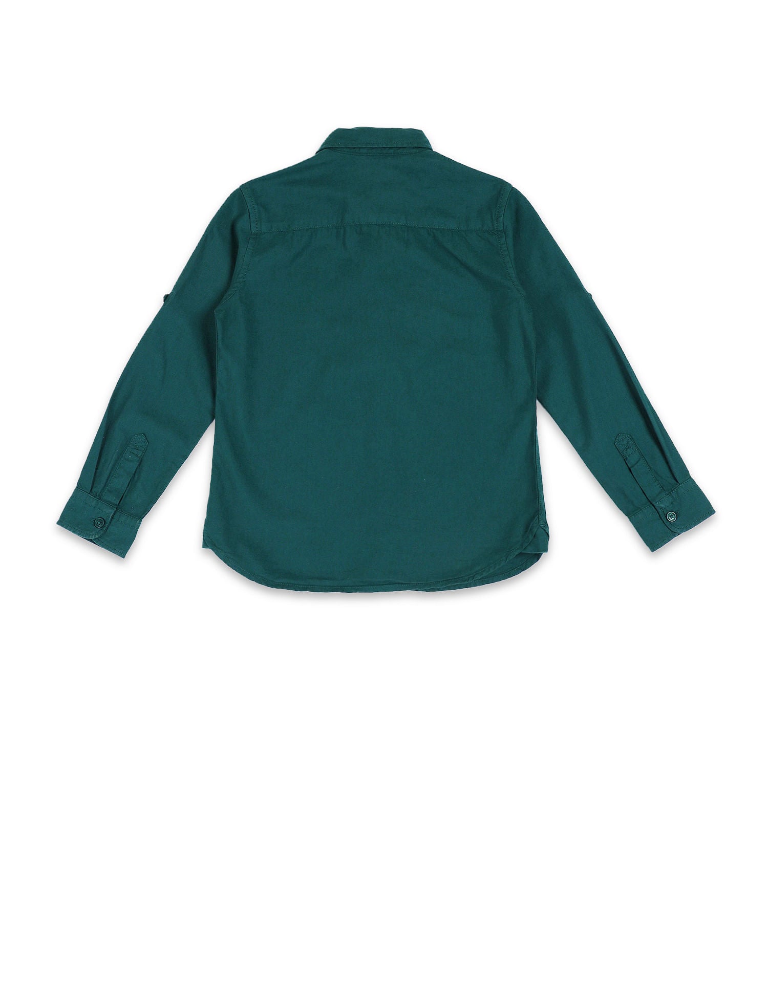 Boys Horizontal Striped Cotton Shirt Green - U.S. Polo Assn. India | Large