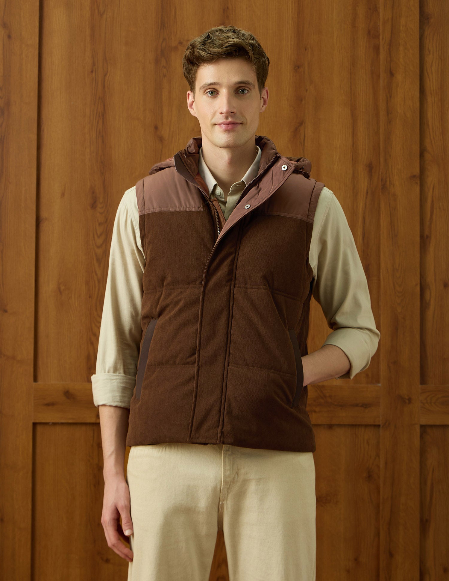 Equestrian Aisle Theater Puffer Regular Fit Jacket Choco - U.S. POLO ASSN. | Large