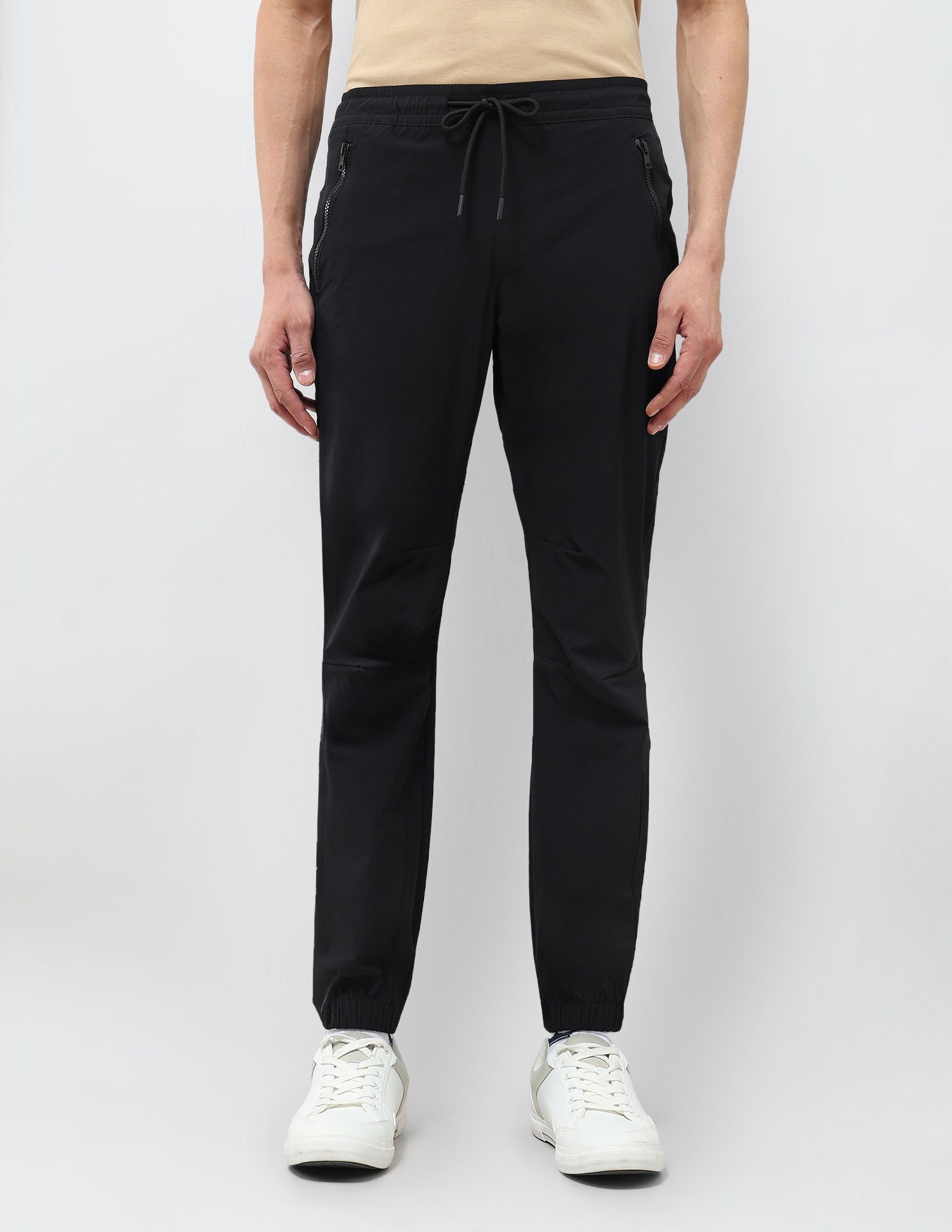 Straight Fit Mid Rise Joggers Black - U.S. Polo Assn. India | Large