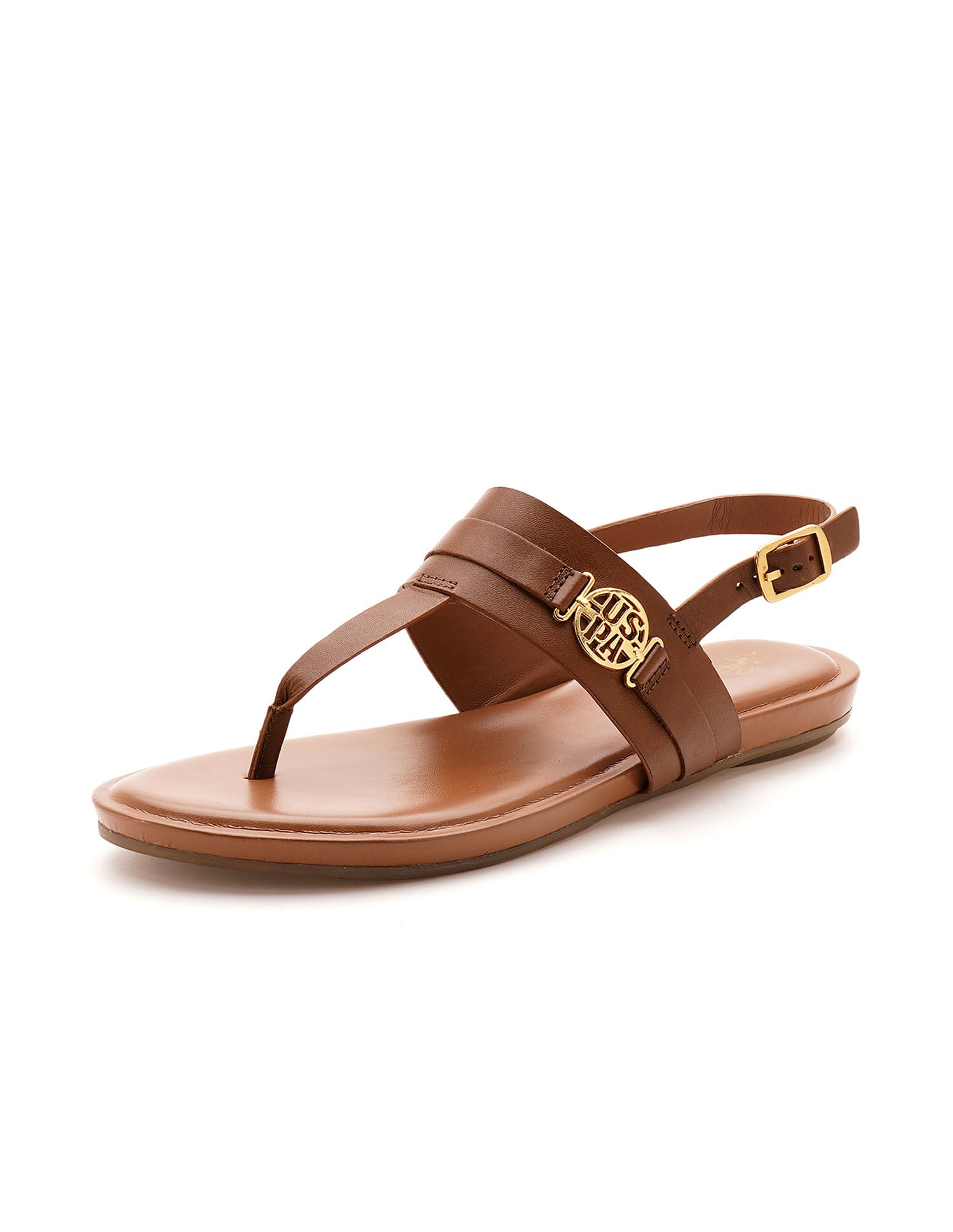 Women Ivy Solid Flats Tan - U.S. POLO ASSN. | Large