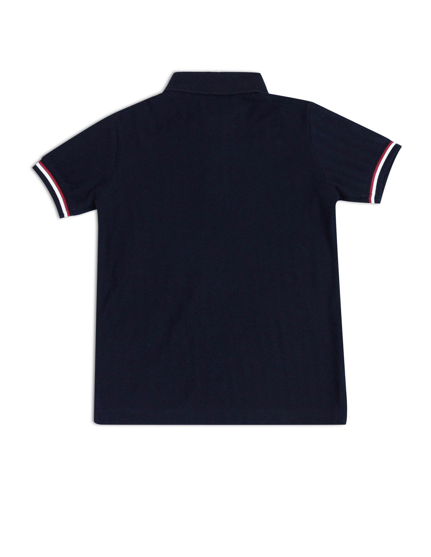 Boys Textured Slim Fit Polo Shirt Dark Blue - U.S. Polo Assn. India | Large