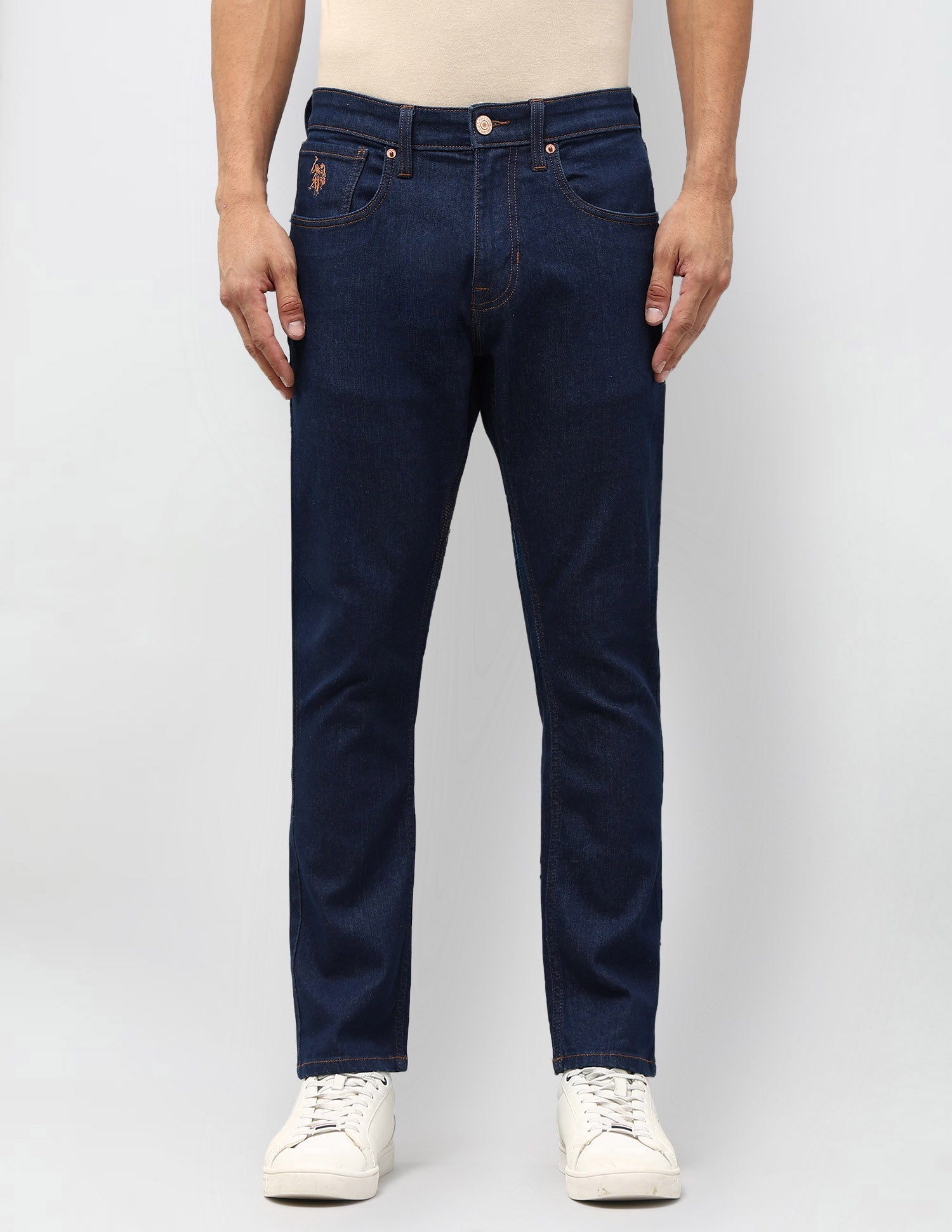 Henry Tapered Fit Blue Jeans Indigo - U.S. POLO ASSN. | Large