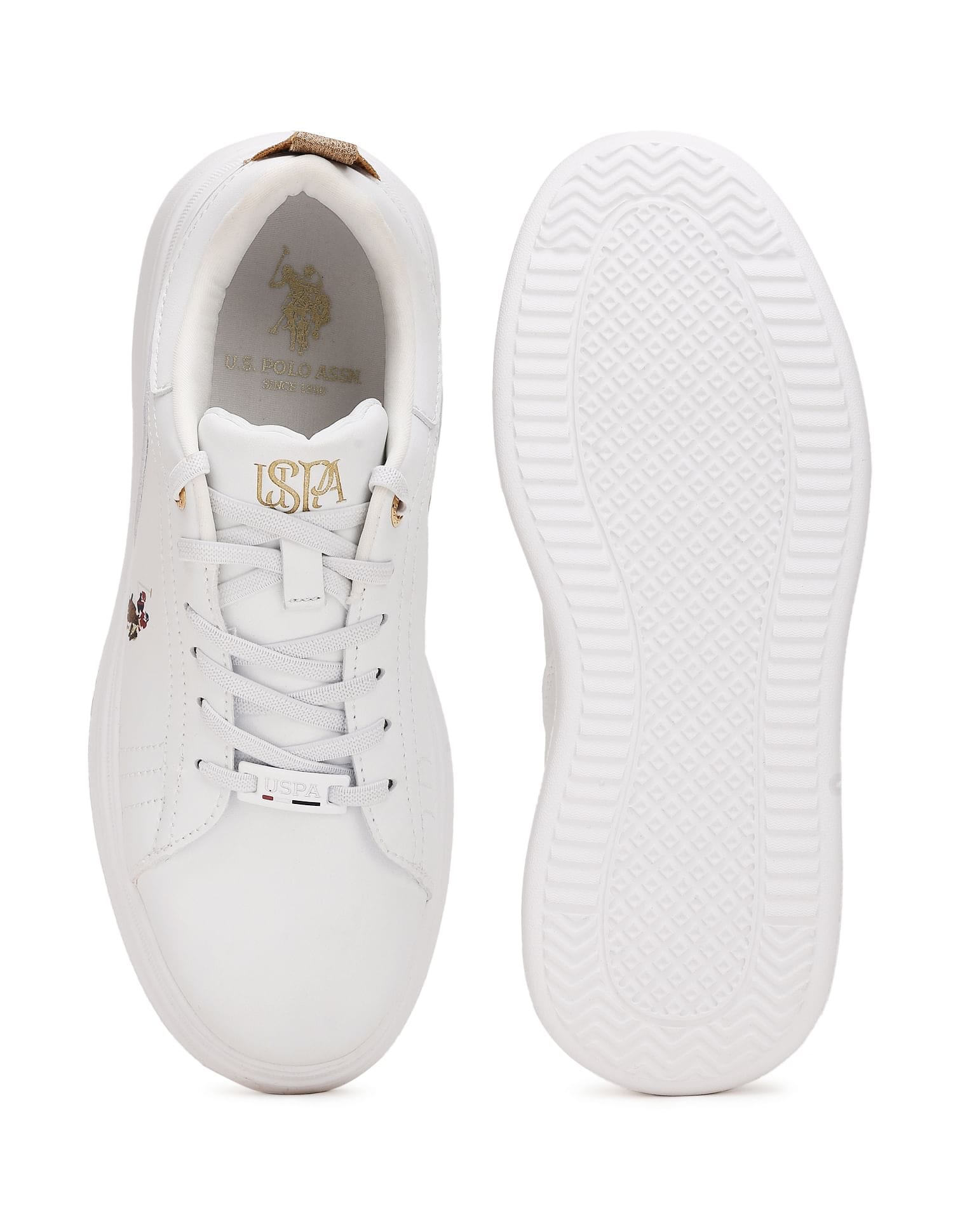 Ariel 2.0 White Light Weight Sneaker Shoes White - U.S. Polo Assn. India | Large