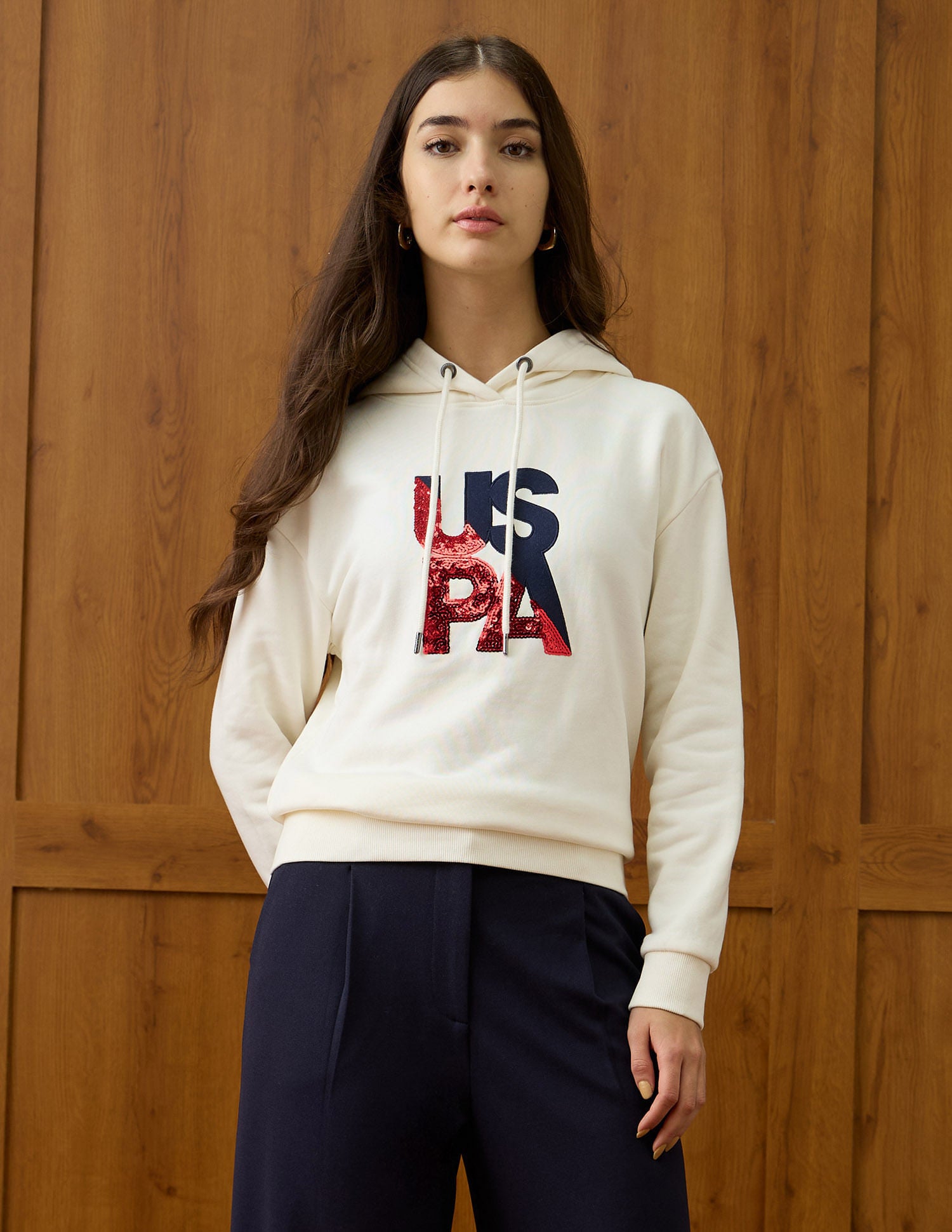 Regular Fit Brand Printed Sweatshirt White - U.S. POLO ASSN. | Large