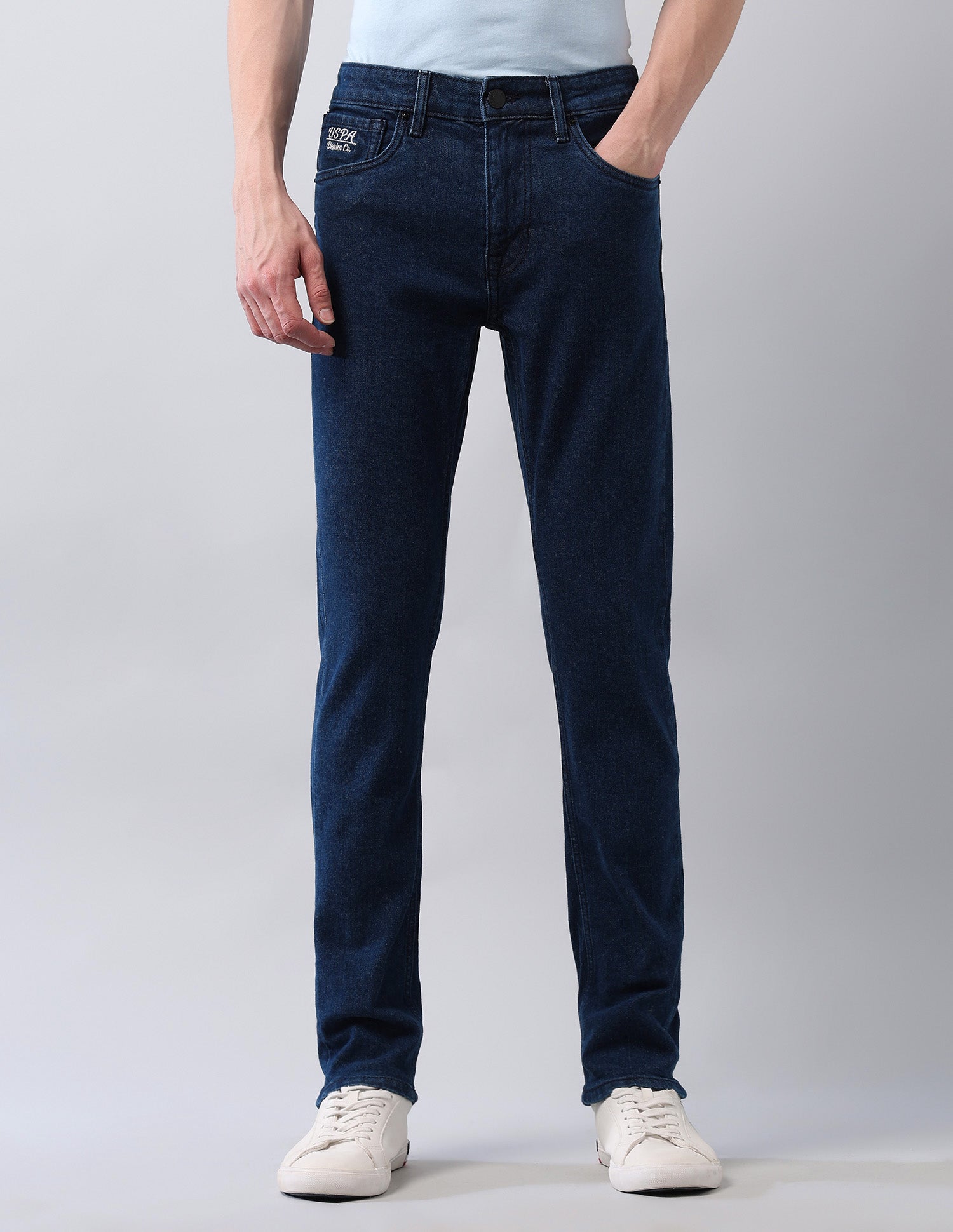 Regallo Skinny Fit Blue Jeans Blue - U.S. Polo Assn. India | Large