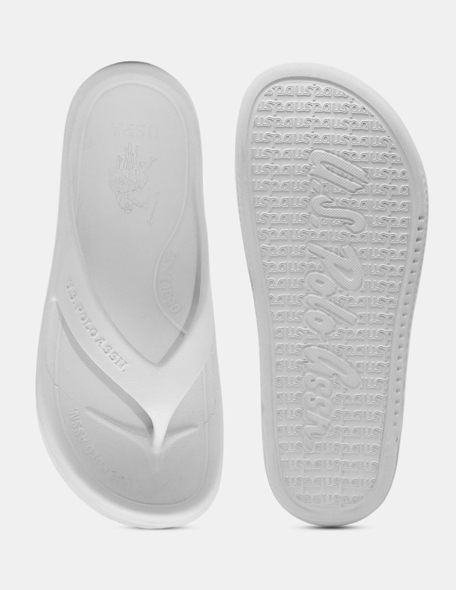 Men Cole V-Strap Flip Flops Grey - U.S. Polo Assn. India | Large