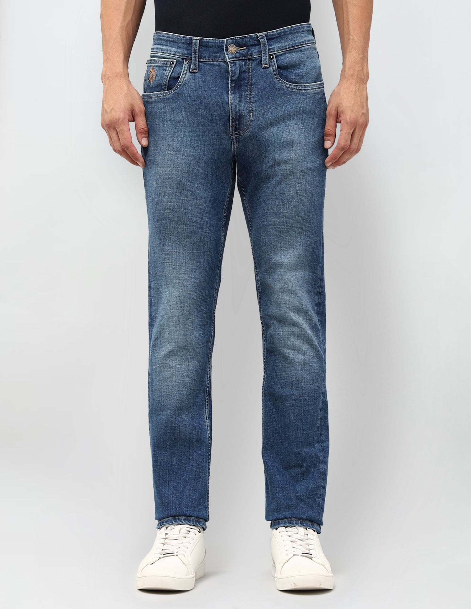 Regallo Skinny Fit Blue Jeans Blue - U.S. POLO ASSN. | Large