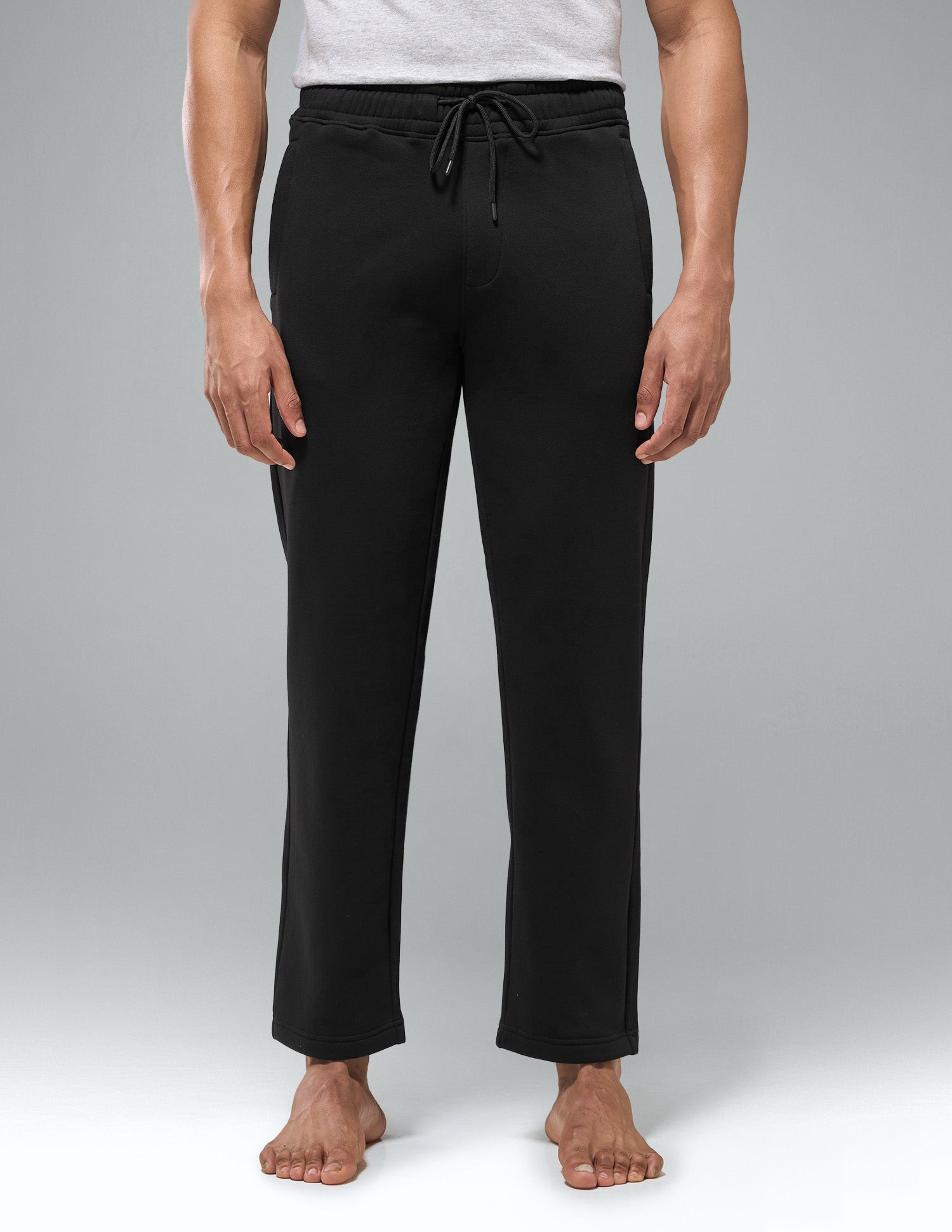 Cotton Fleece Relaxed Fit LR007 Track Pants Black - U.S. Polo Assn. India | Large