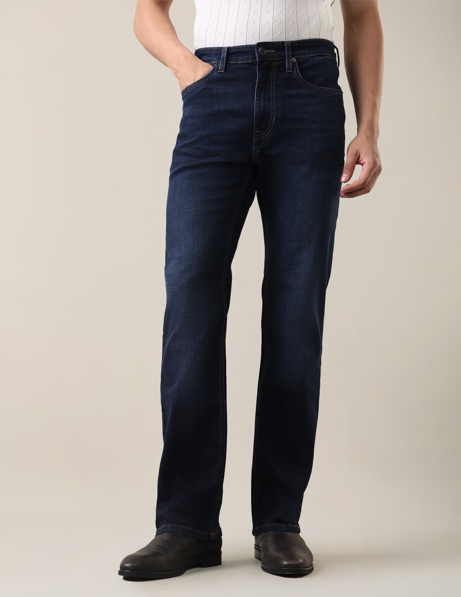 Connor Bootcut Fit Blue Jeans Dark Indigo - U.S. Polo Assn. India | Large