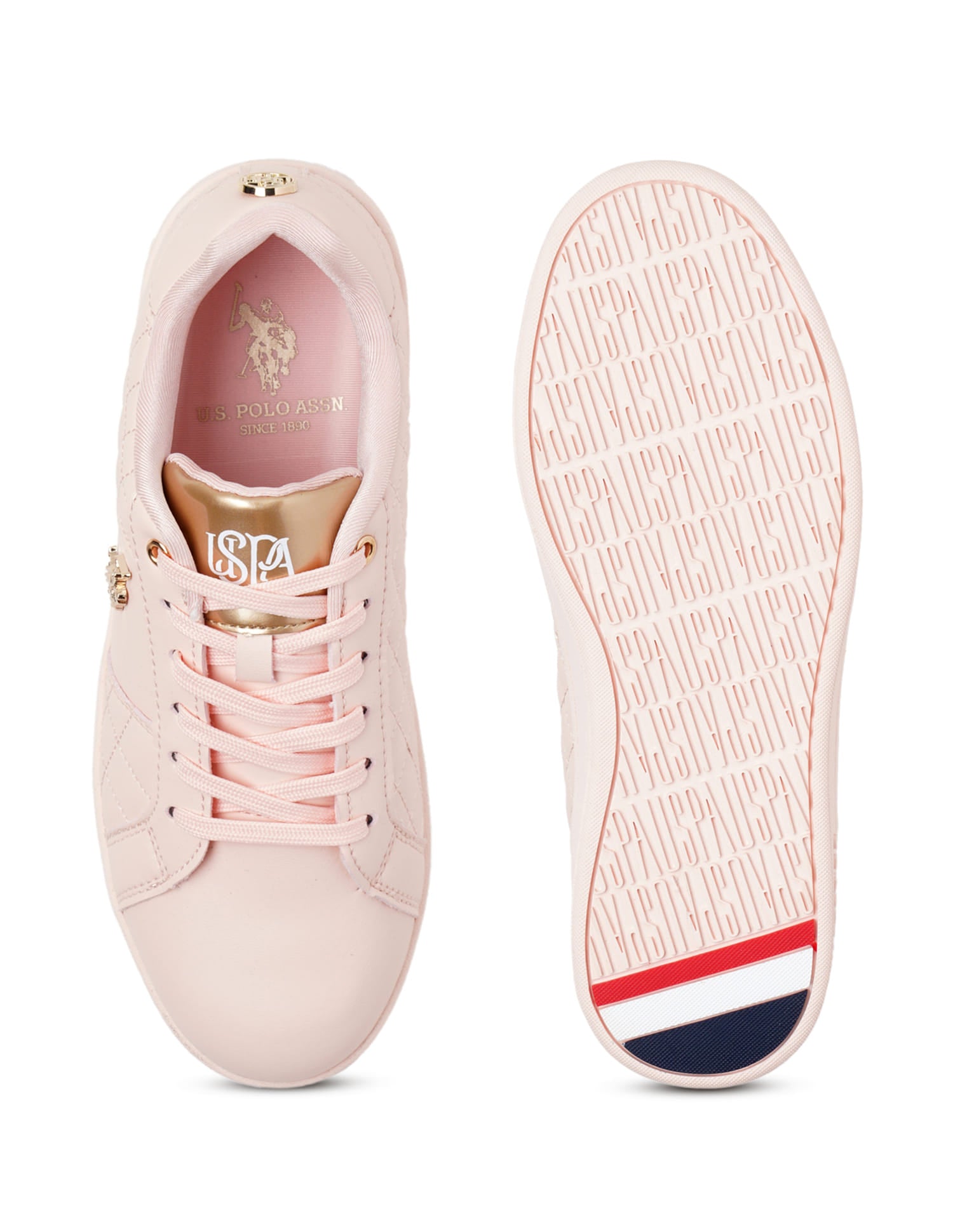 Women Logo Simone 2.0 Sneakers Pink - U.S. Polo Assn. India | Large
