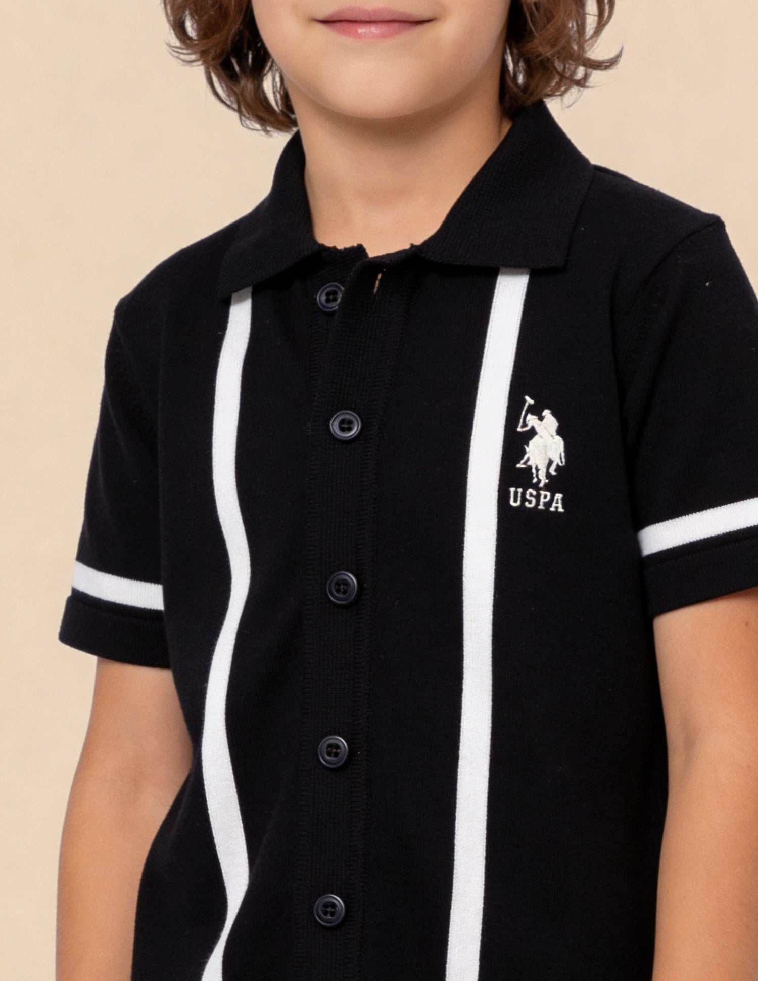 Solid Regular Fit Shirt Navy - U.S. Polo Assn. India | Large