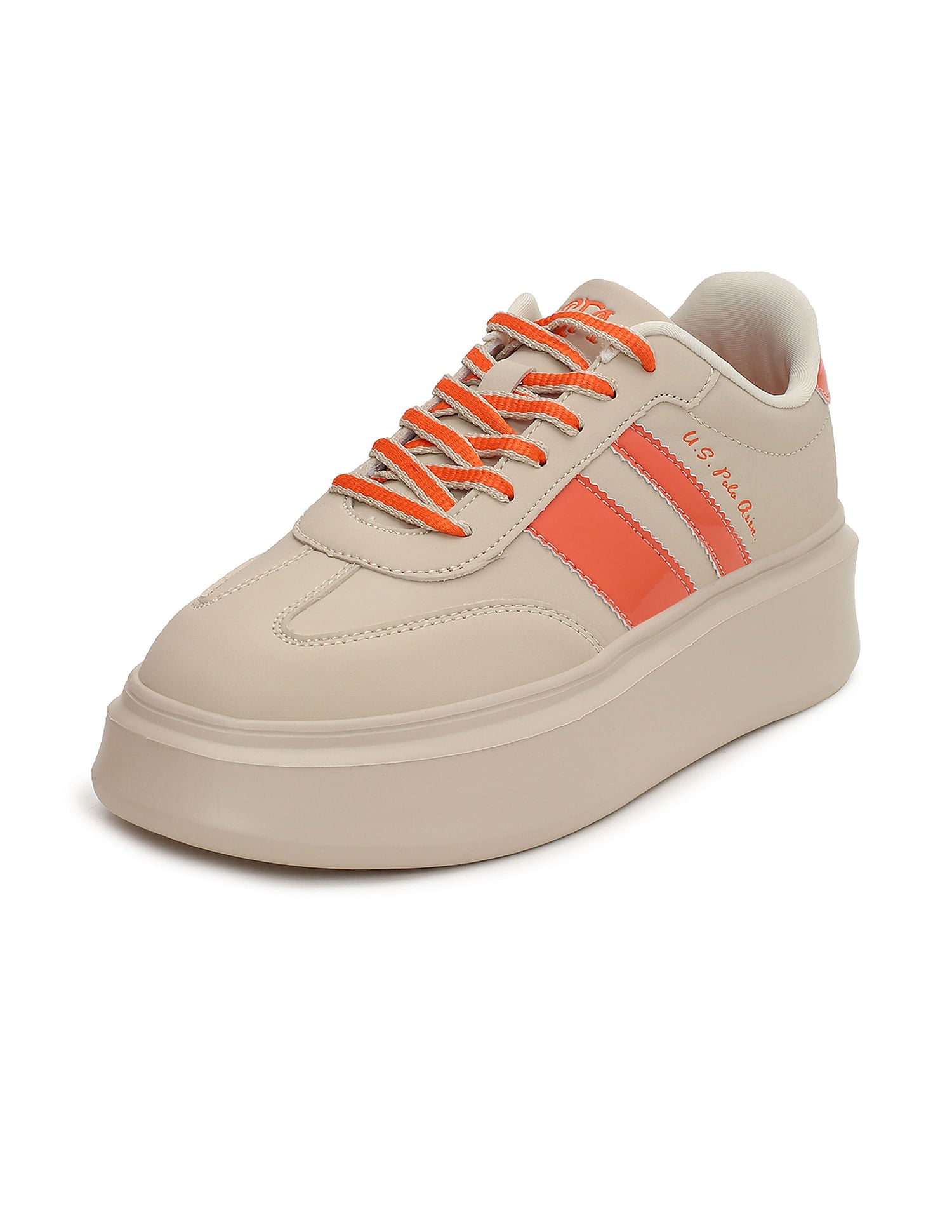 Round Toe Colour Block  Hazel Sneakers Nude - U.S. POLO ASSN. | Large