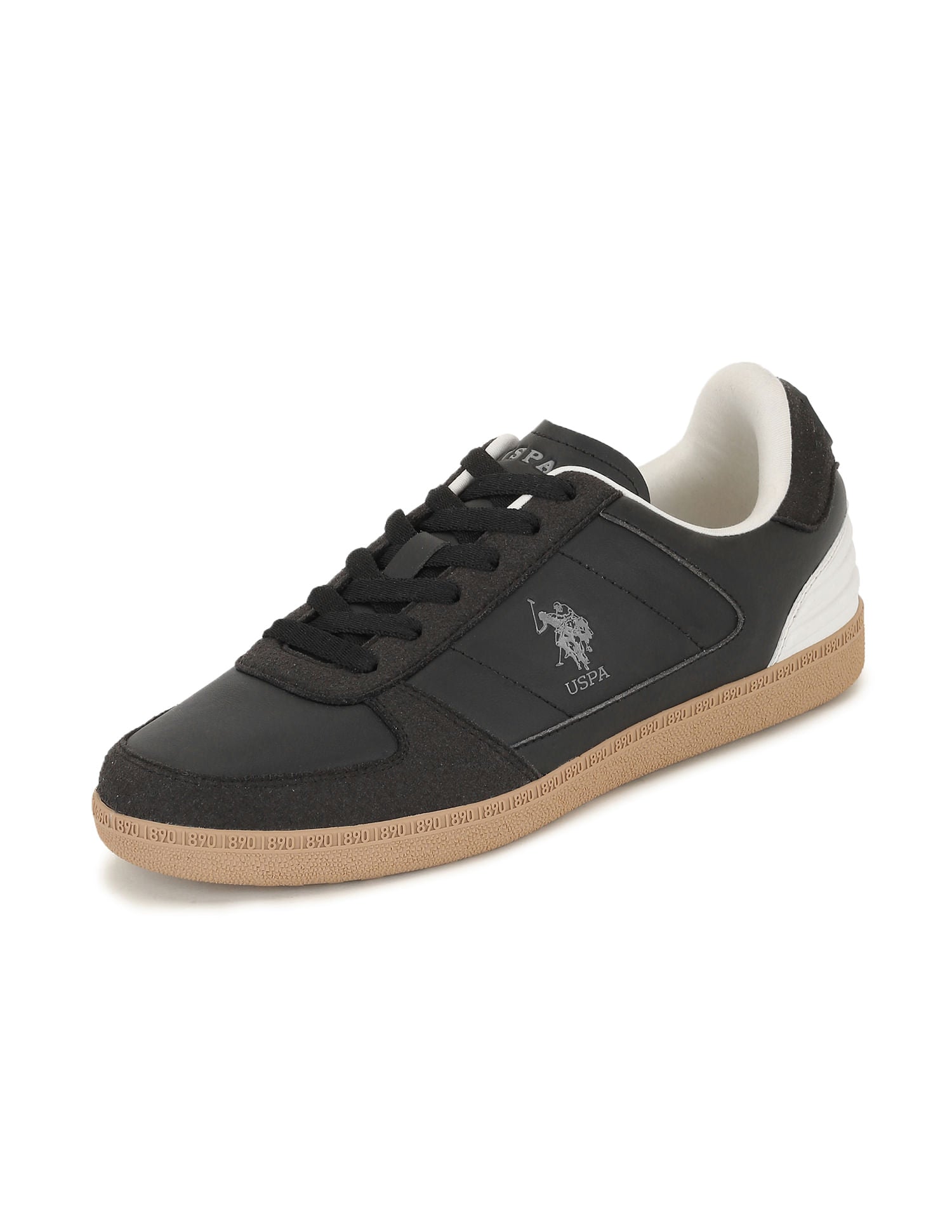 Men Round Toe Terrace Sneakers Black - U.S. POLO ASSN. | Large