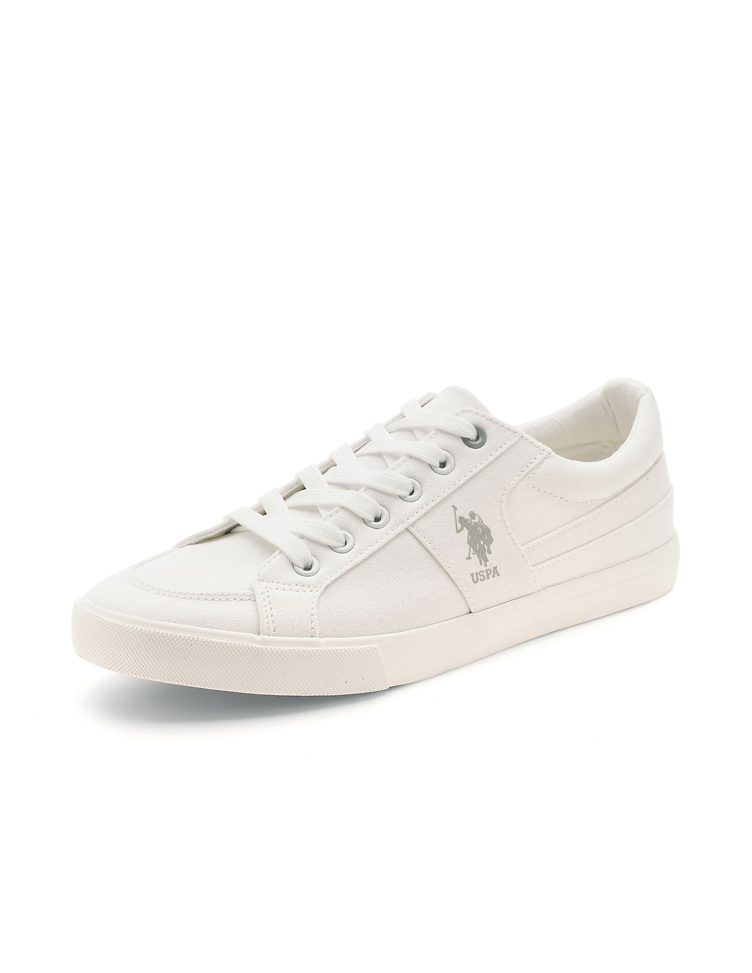 Men Clarkin Textured Sneakers White - U.S. POLO ASSN. | Large