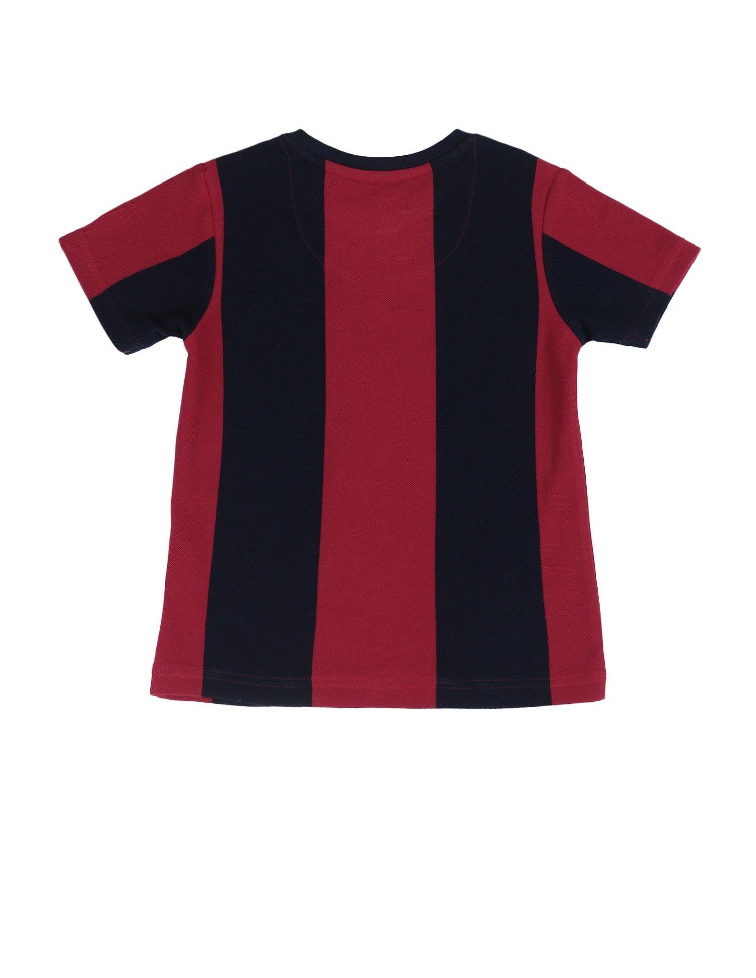 Boys Colourblock Pattern Regular Fit T-Shirt Navy - U.S. Polo Assn. India | Large
