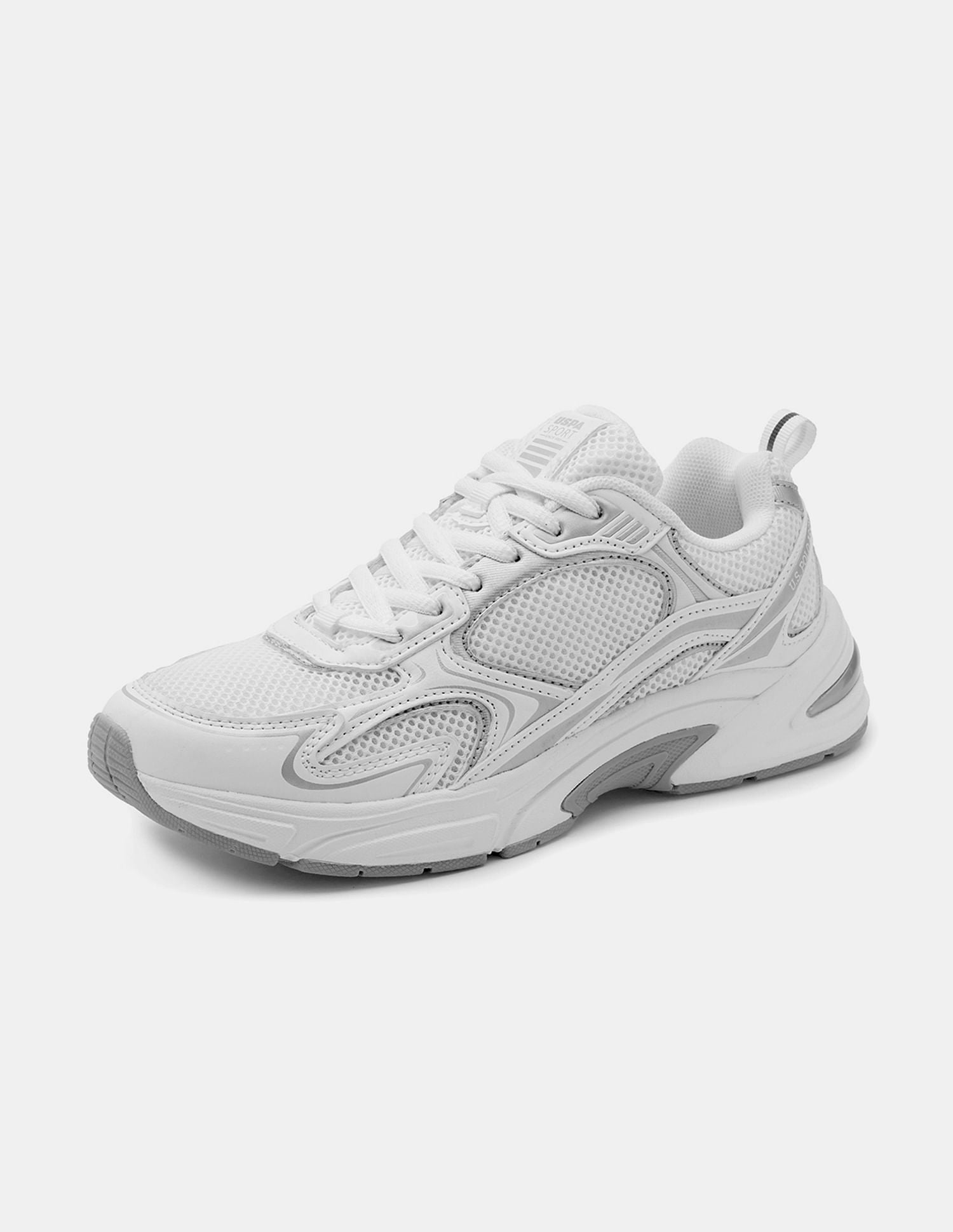 Women Eun-Ji Colour Blocked Sneakers Off White - U.S. POLO ASSN. | Large