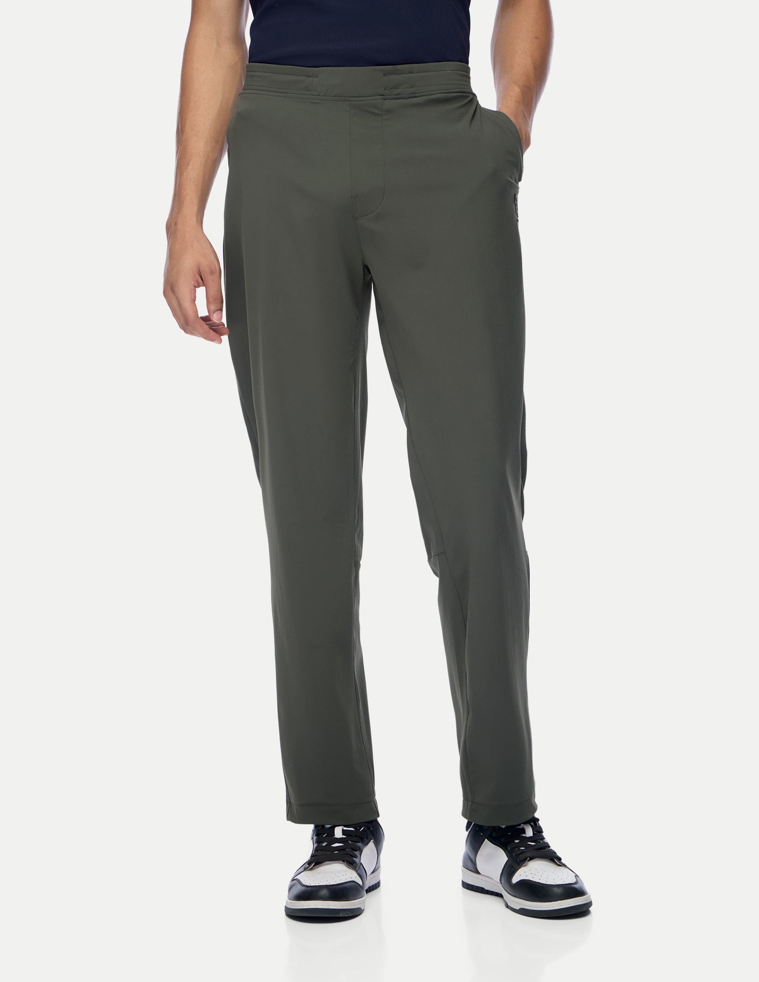 Mid Rise Regular Fit Active Track Pants Dark Olive - U.S. Polo Assn. India | Large