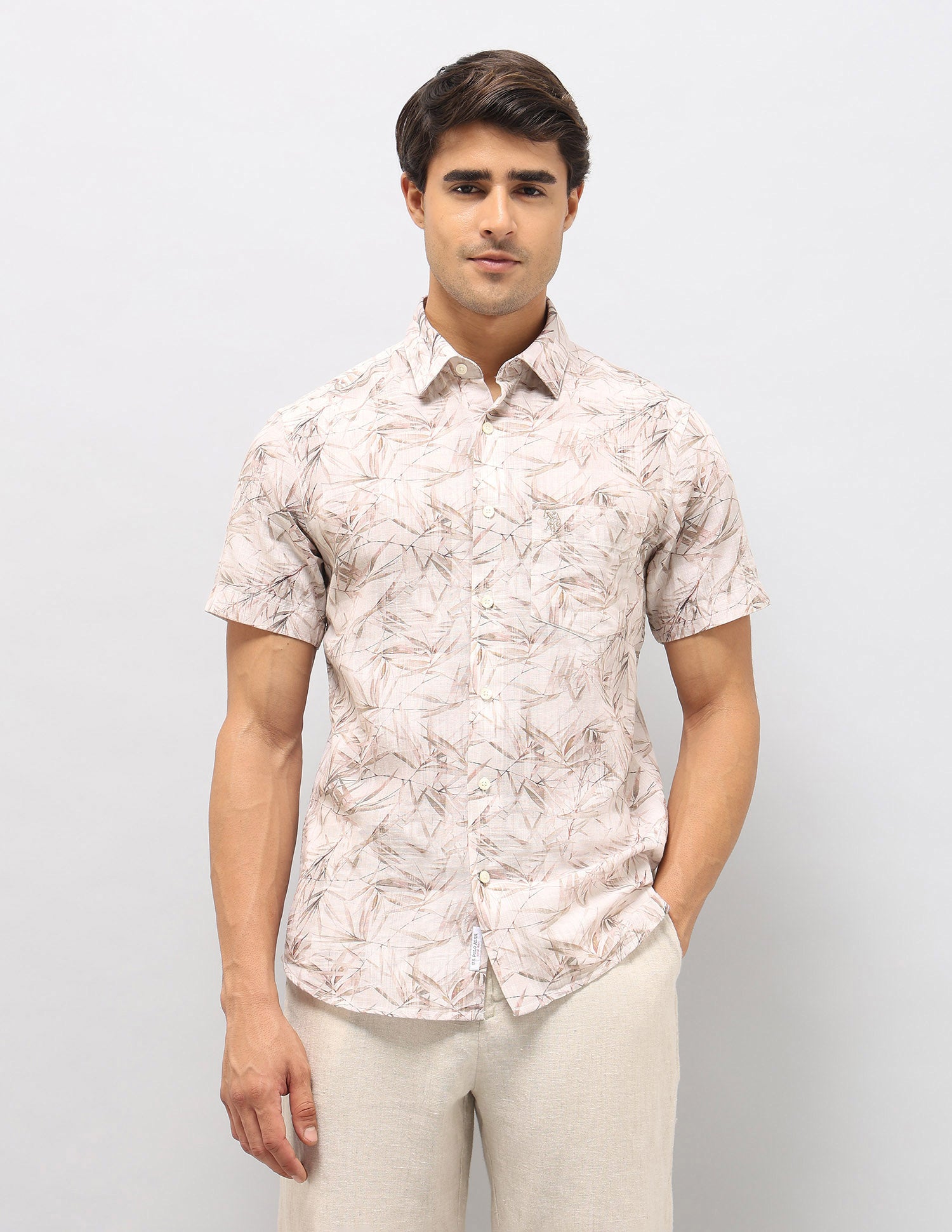 Tropical Printed Tailored Fit Shirt