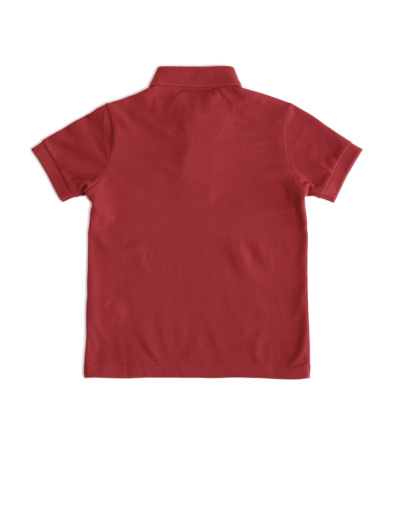 Boys Solid Regular Fit Polo Shirts Maroon - U.S. POLO ASSN. | Large