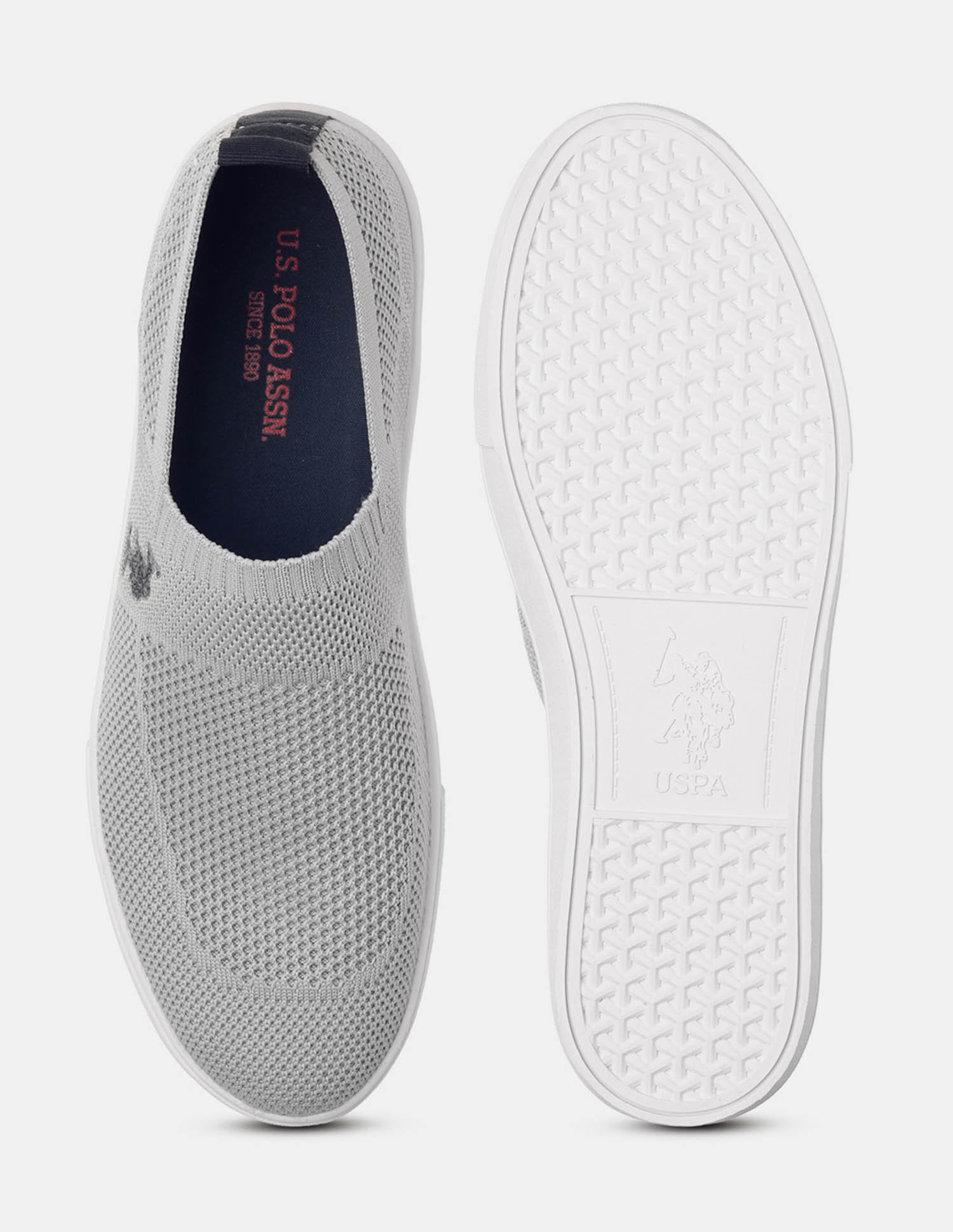 Men Octavia 3.0 Slip On Sneakers Grey - U.S. Polo Assn. India | Large