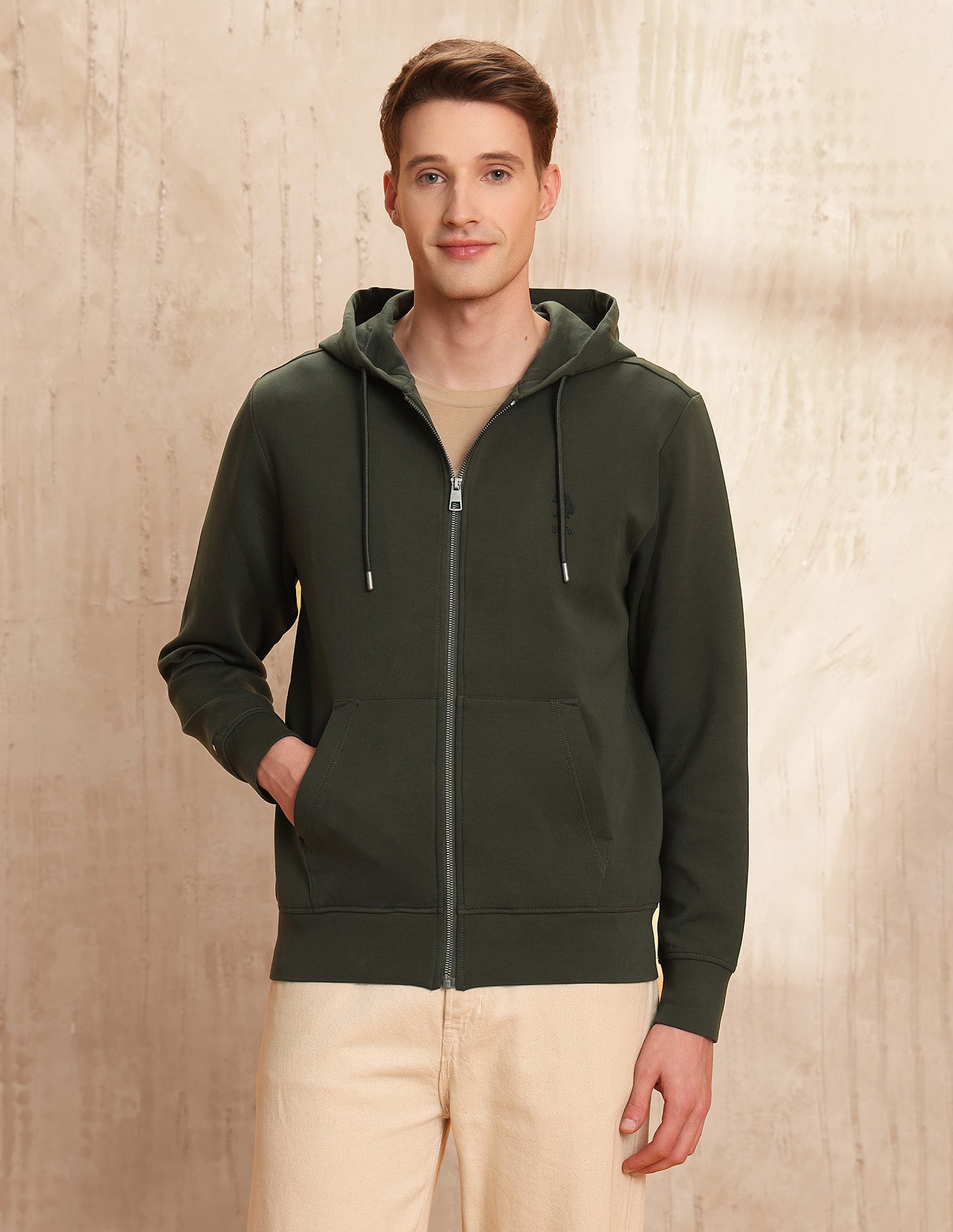 Solid Legend Of Horseshoe Sweatshirt Olive - U.S. POLO ASSN. | Large