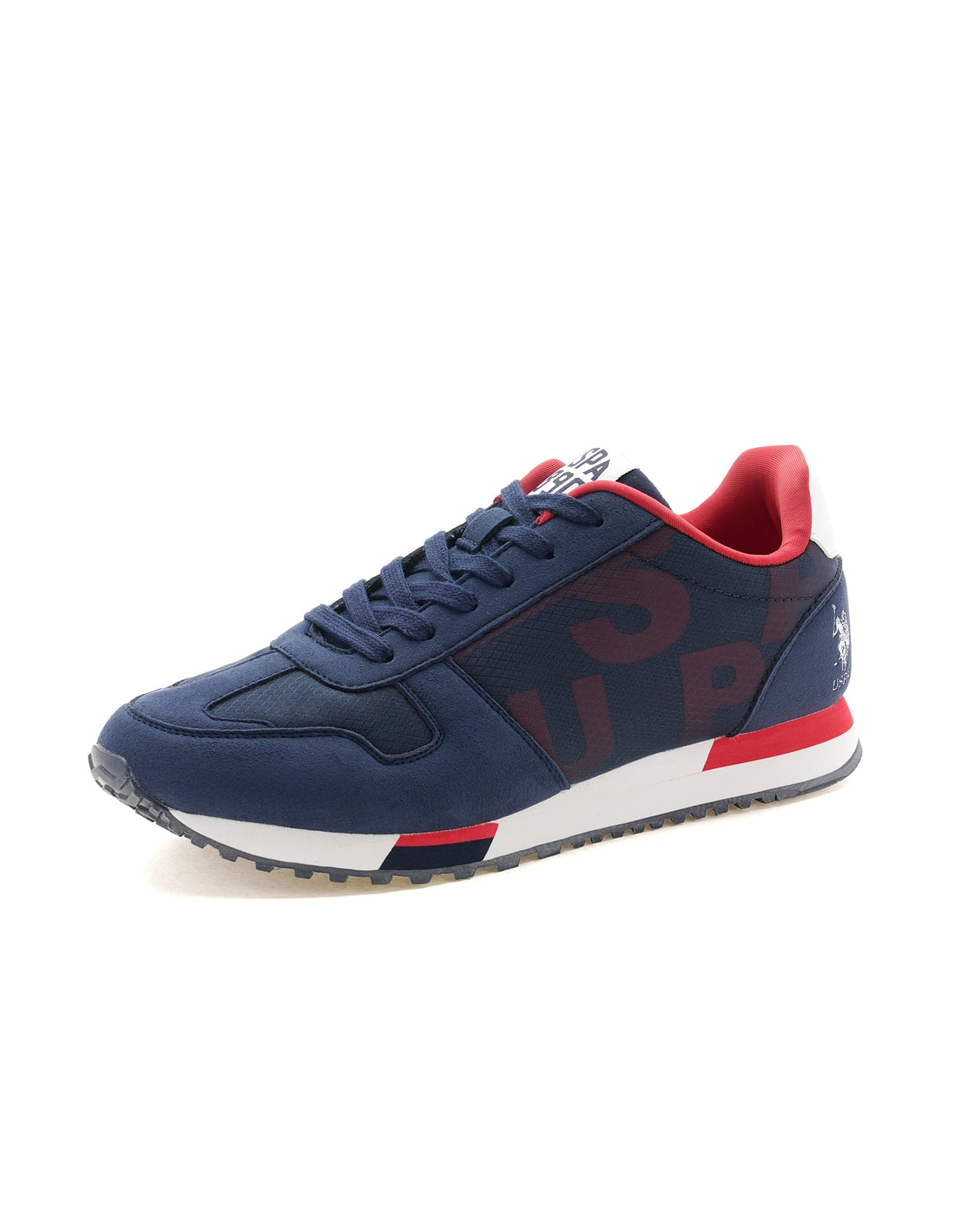 Men Bart Navy Retro Sneakers Navy - U.S. Polo Assn. India | Large