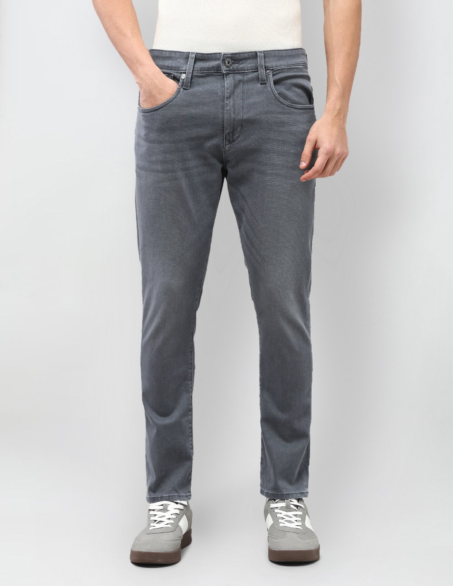 Henry Tapered Fit Whiskered  Jeans Grey - U.S. Polo Assn. India | Large