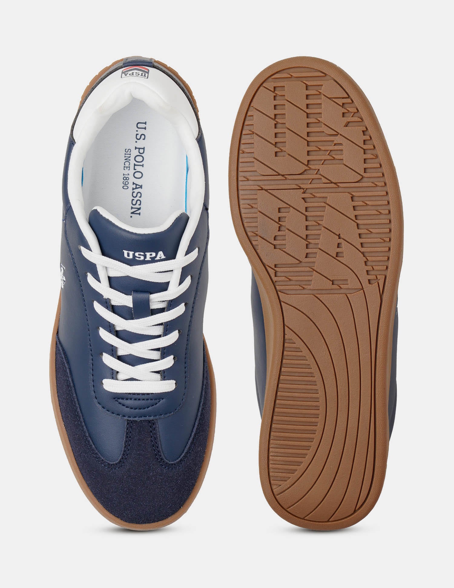 Round Toe Colourblocked Coba Sneakers Navy - U.S. Polo Assn. India | Large