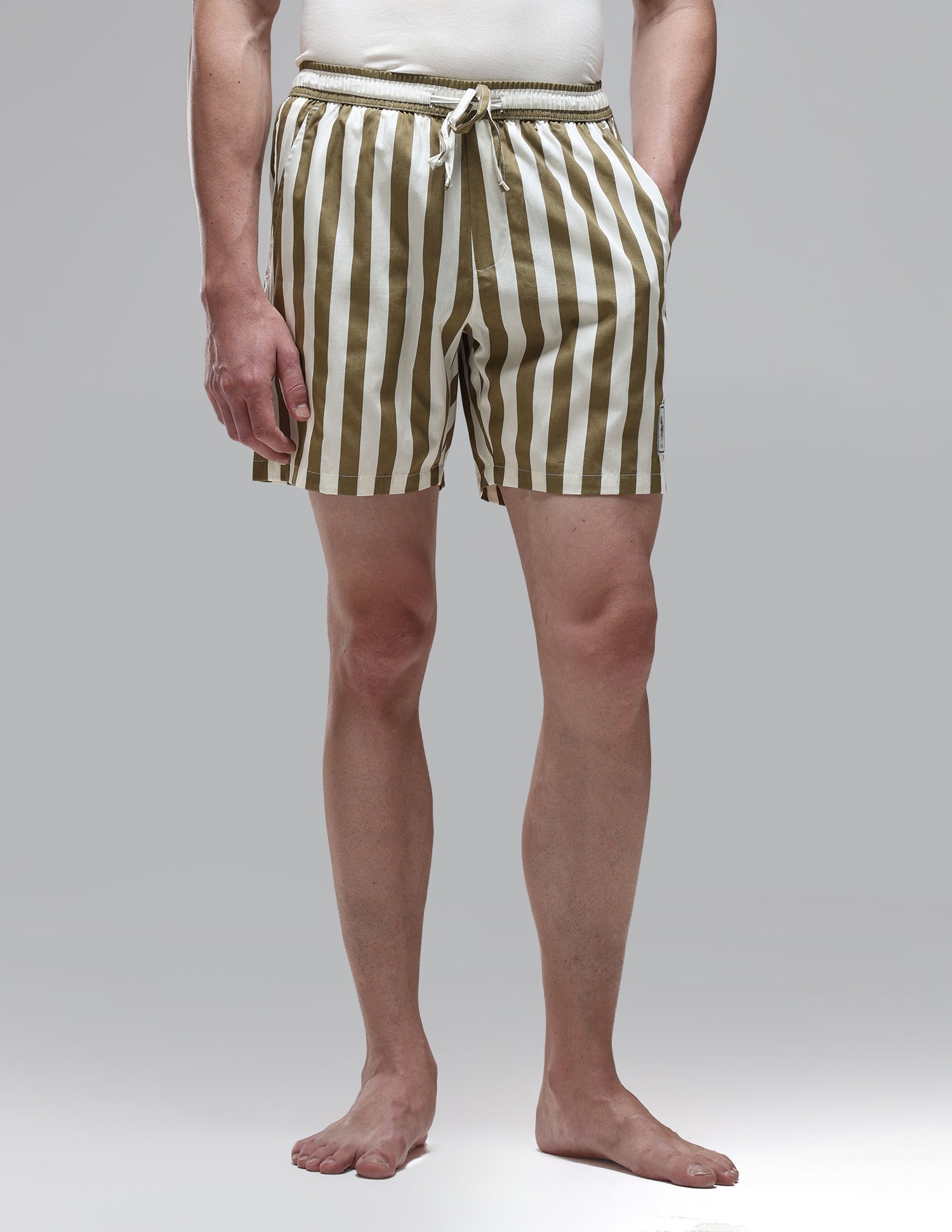 Vertical Striped Pure Cotton OEX15 Boxer Shorts Elmwood - U.S. Polo Assn. India | Large