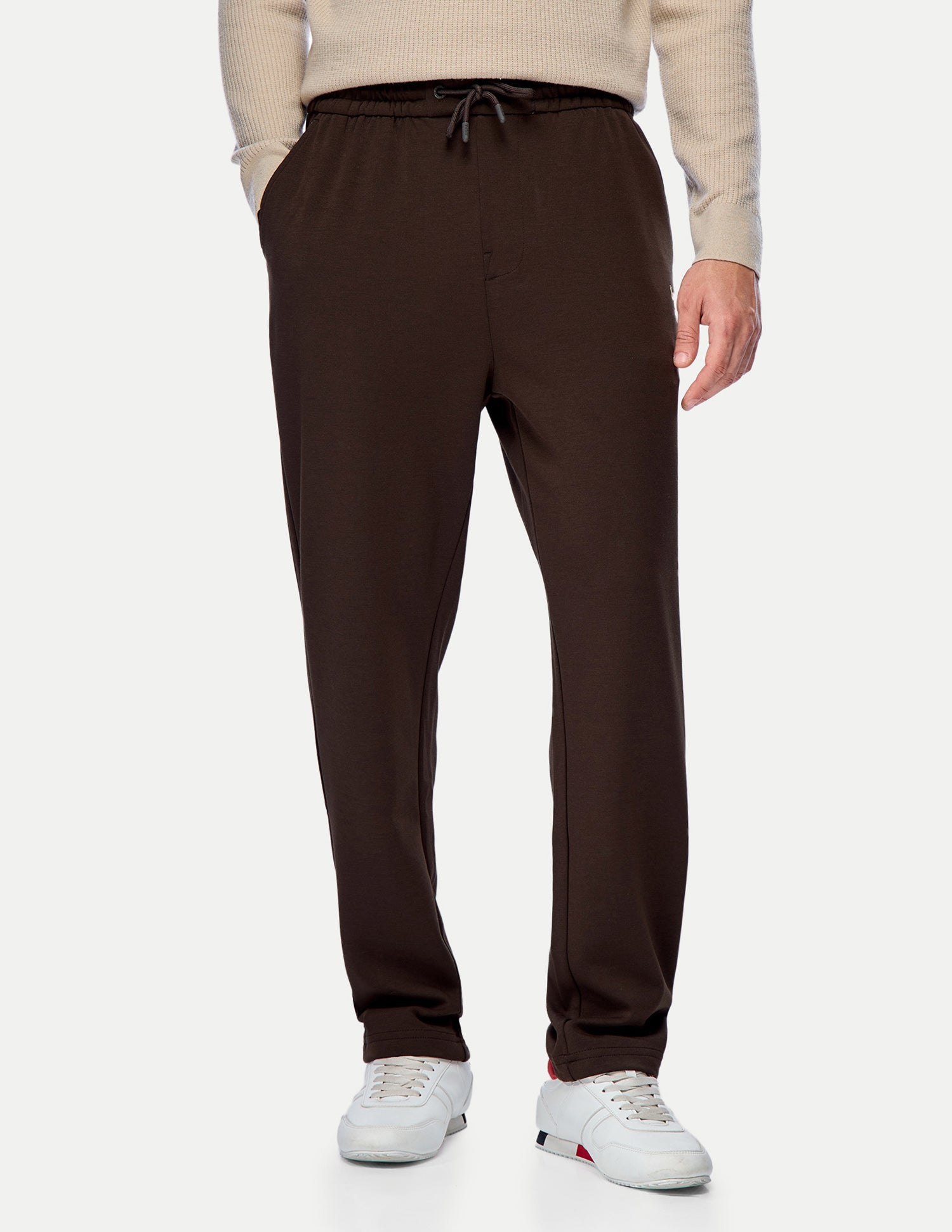 Solid Regular Fit Track Pants Brown - U.S. Polo Assn. India | Large