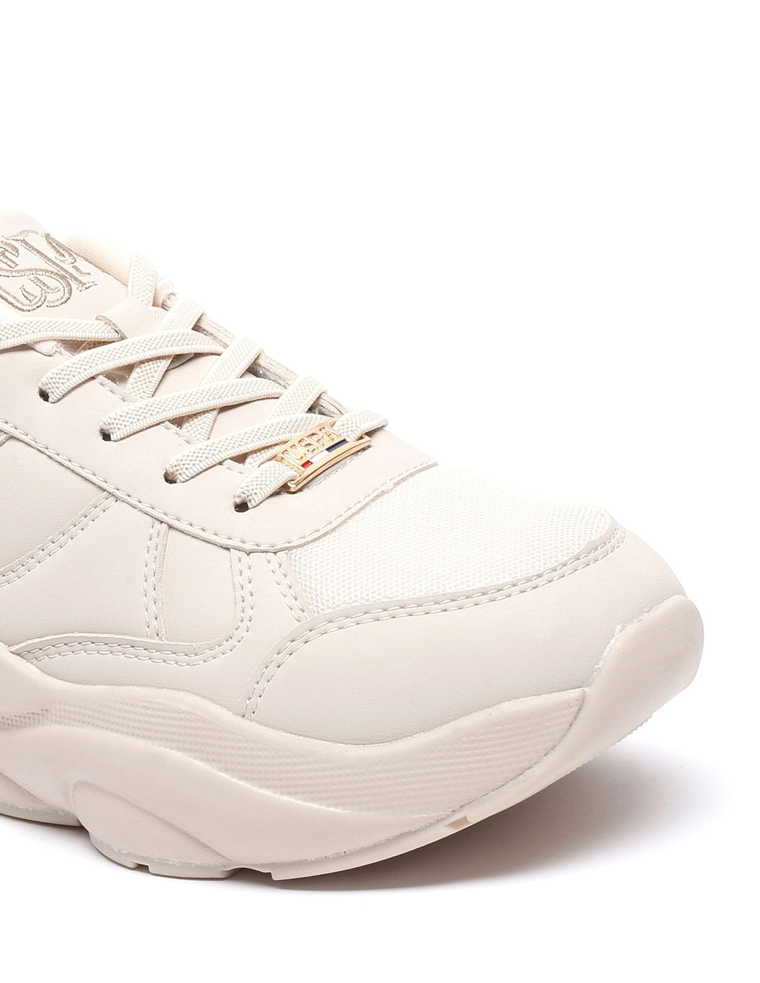 Women Sage 4.0 Lace Up Sneakers Nude - U.S. Polo Assn. India | Large