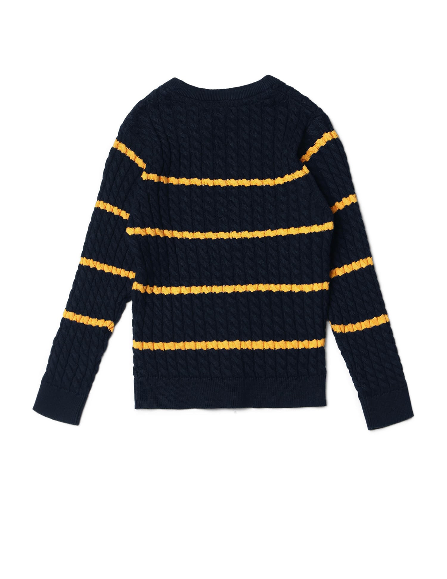 Boys Regular Fit Sweater Navy - U.S. Polo Assn. India | Large