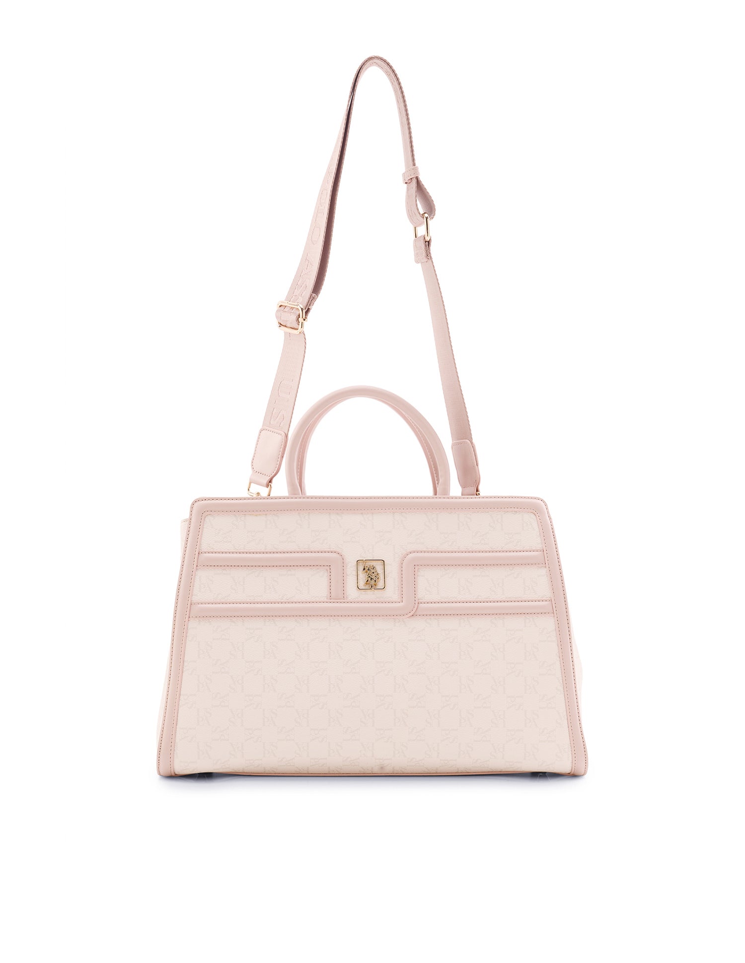 Carla Monogram Satchel Bag White - U.S. Polo Assn. India | Large