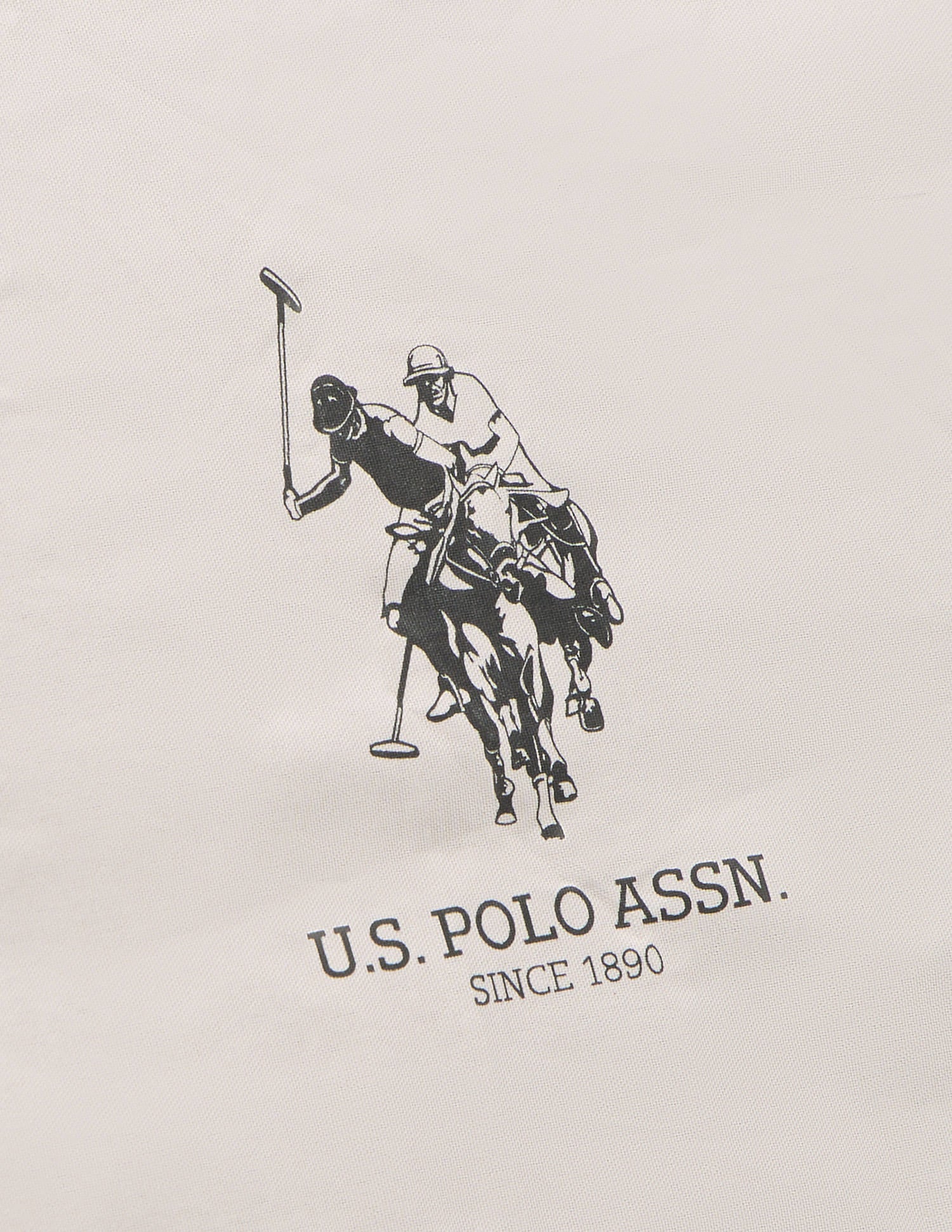 Logo Print Durable Umbrella Beige - U.S. Polo Assn. India | Large
