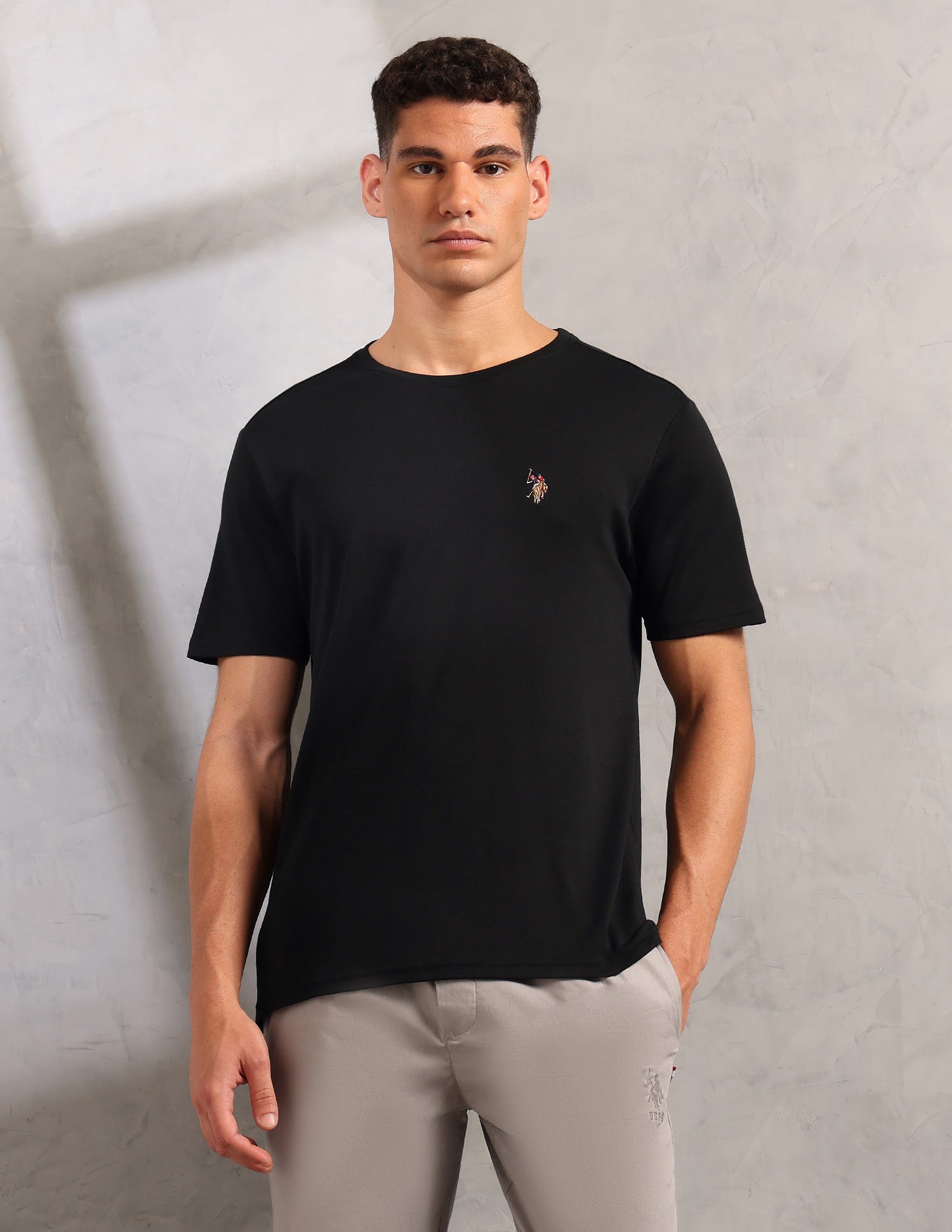 Supima Cotton Skin Safe Pe002 Lounge T-Shirt - Pack Of 1 Black - U.S. POLO ASSN. | Large