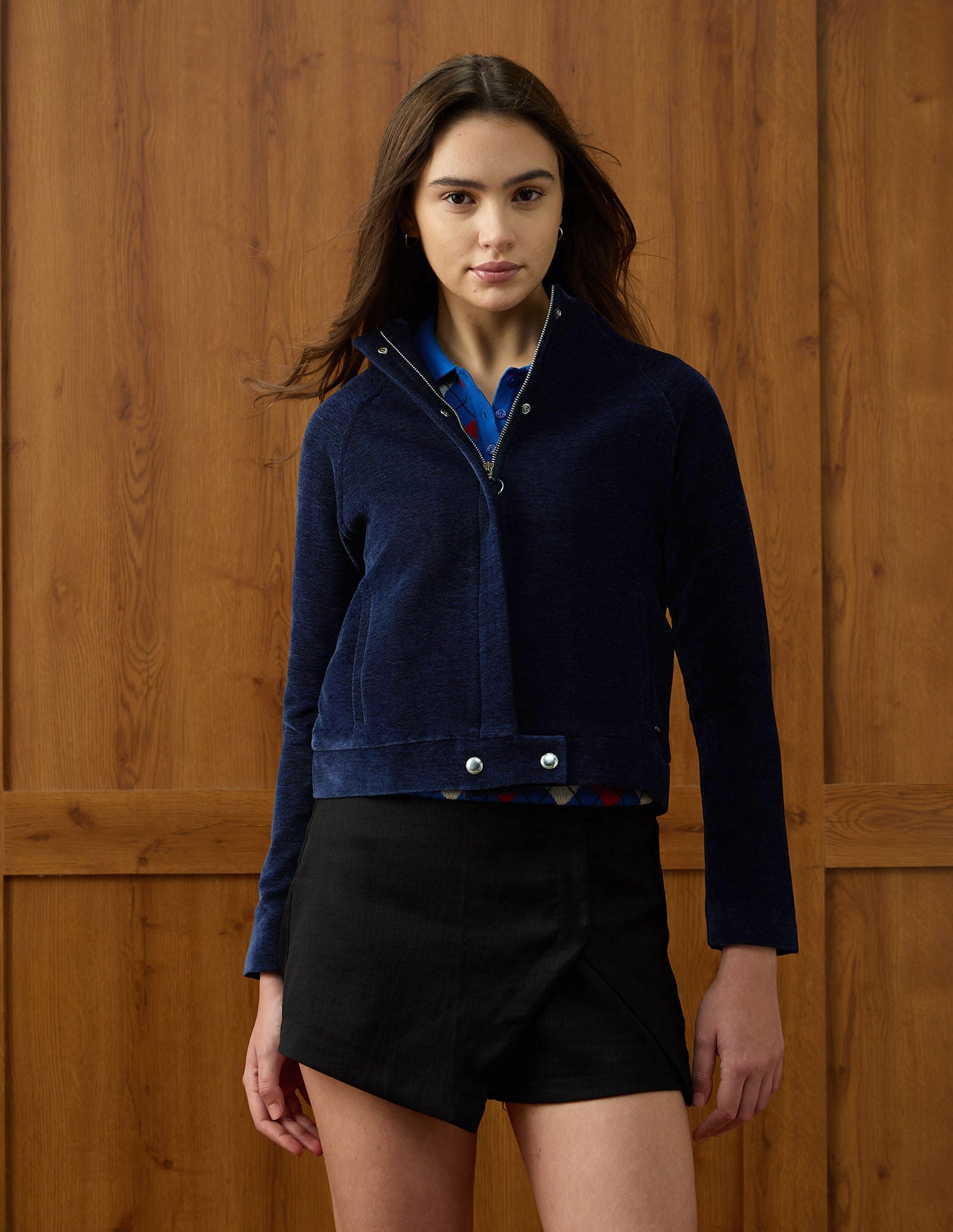 Solid Regular Fit Jacket Blue - U.S. POLO ASSN. | Large