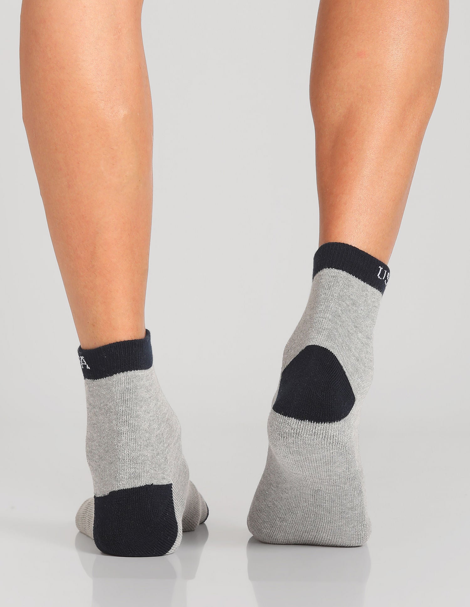 Ankle Length Terry Finish ES005 Socks - Pack Of 3 Grey, Anthra Melange and Black - U.S. POLO ASSN. | Large