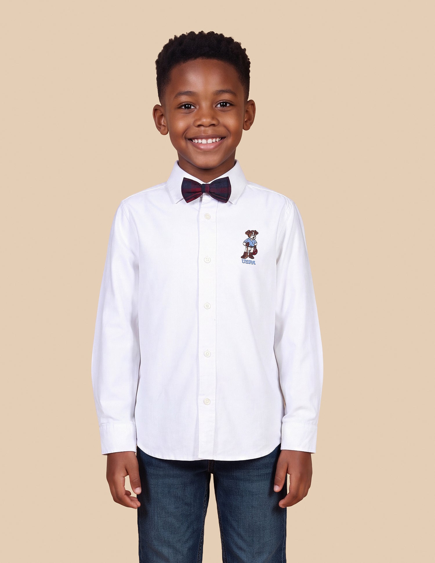 Corduroy Solid Shirt White - U.S. Polo Assn. India | Large
