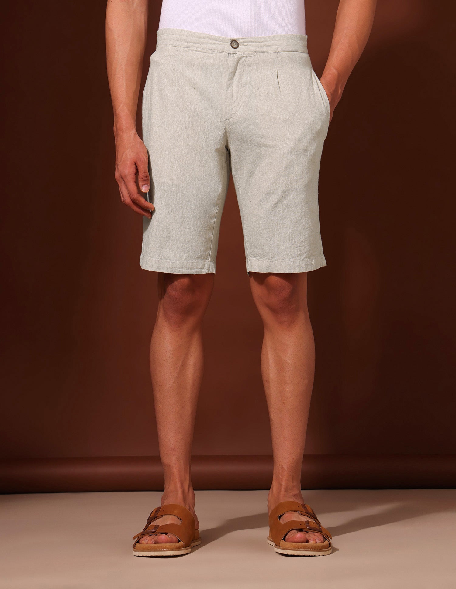 Working Holiday Slim Fit Shorts Beige - U.S. Polo Assn. India | Large