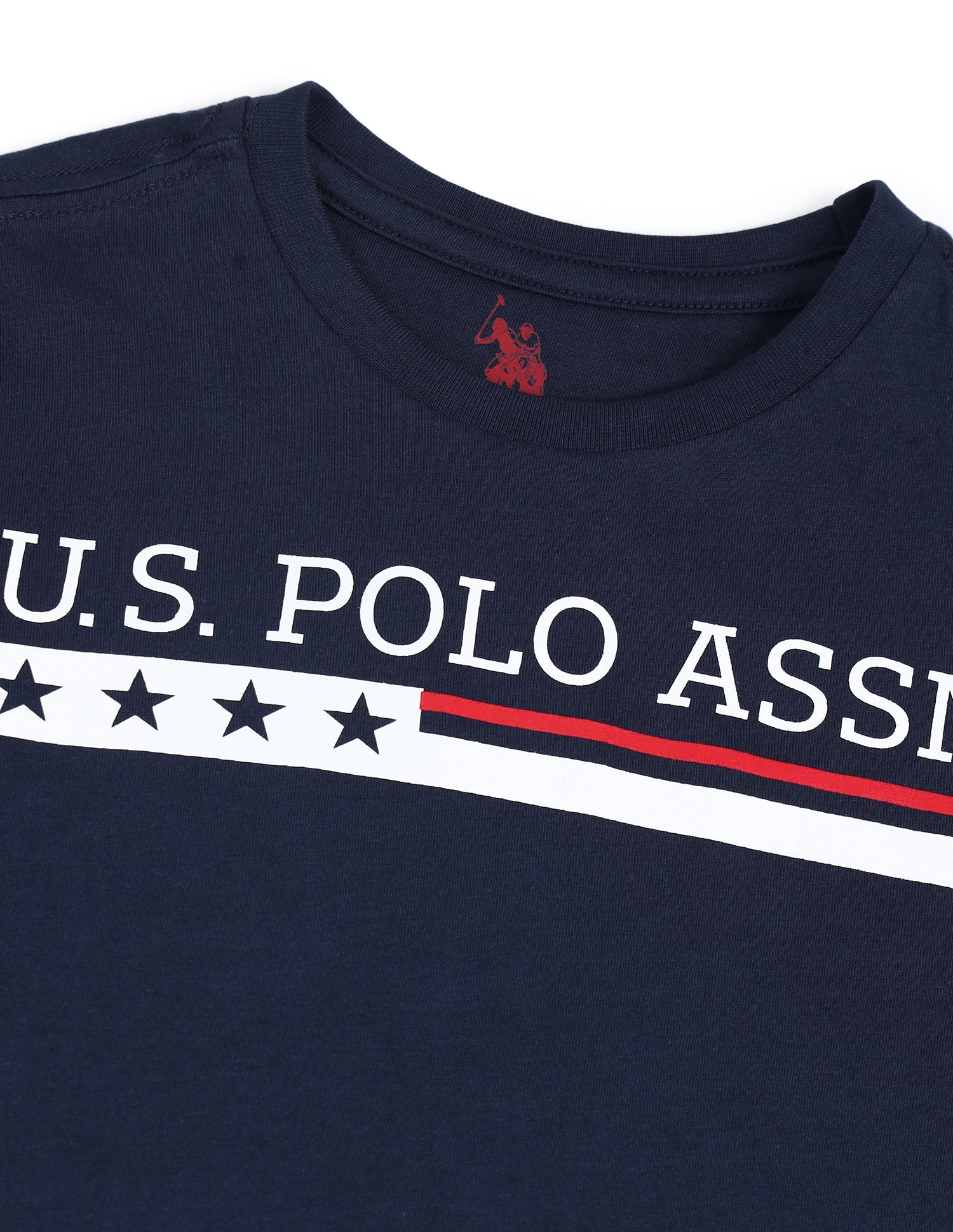 Boys Crew Neck Brand Printed T-Shirt Navy - U.S. Polo Assn. India | Large